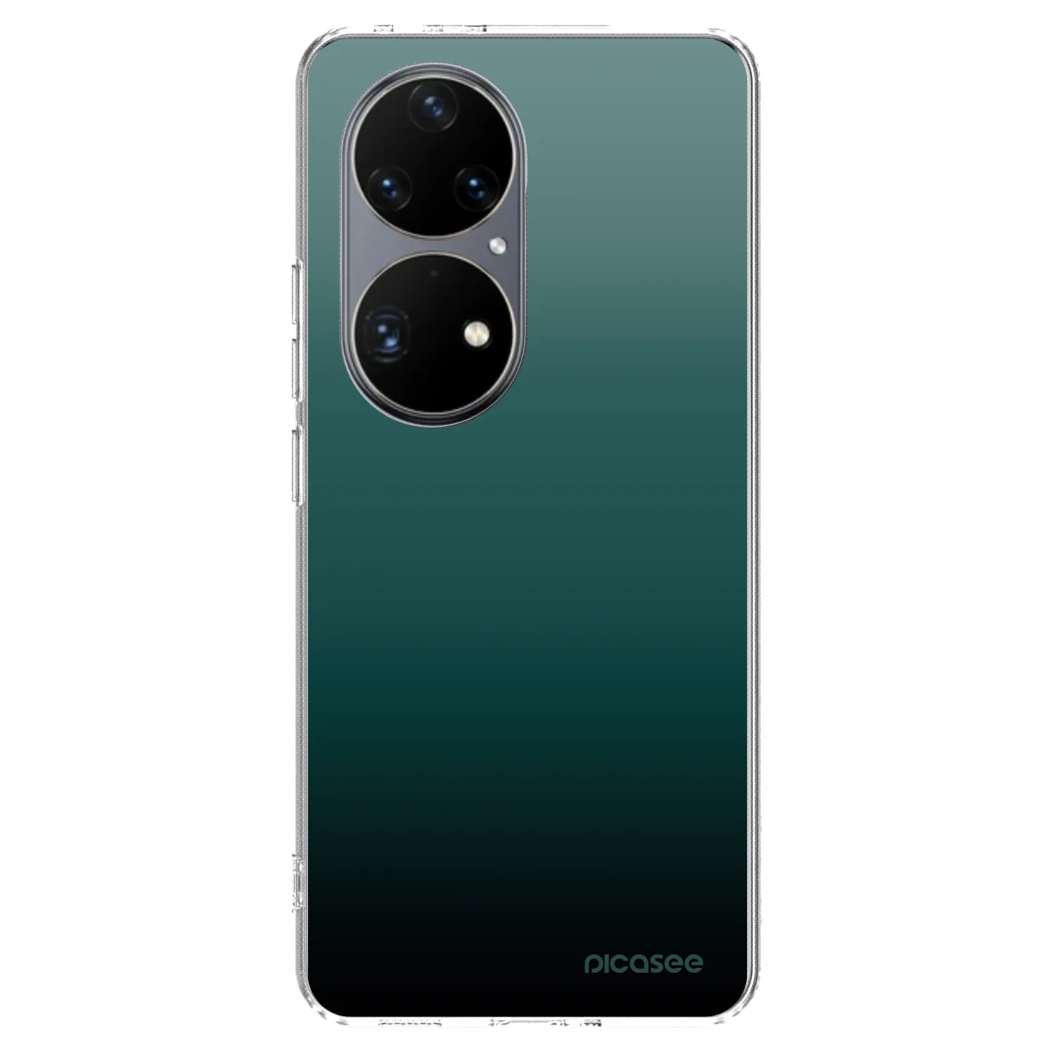 Picasee Huawei P50 Hülle - Transparentes Silikon - Verdant Fade
