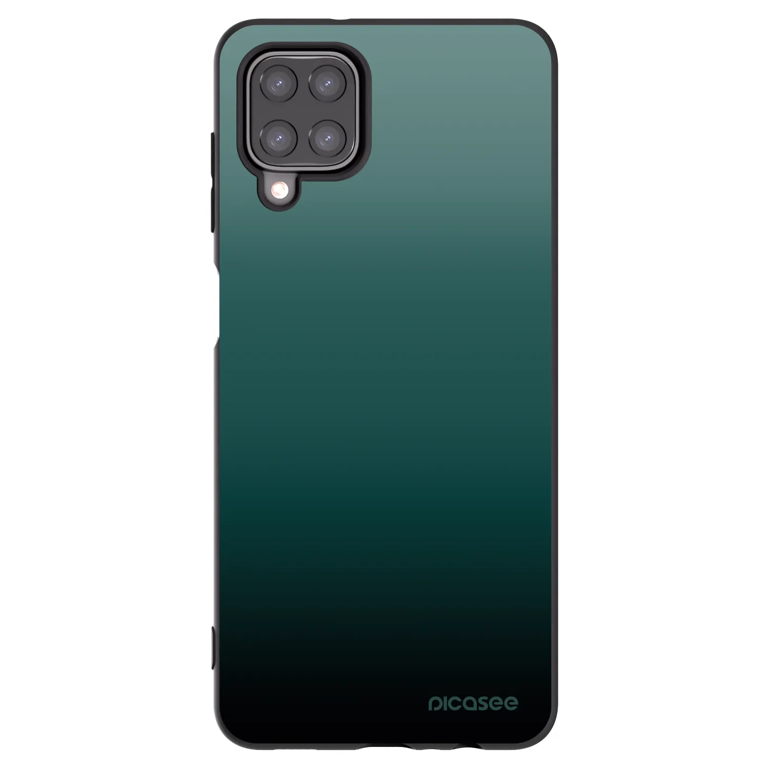 Picasee Samsung Galaxy M12 M127F Hülle - Schwarzes Silikon - Verdant Fade