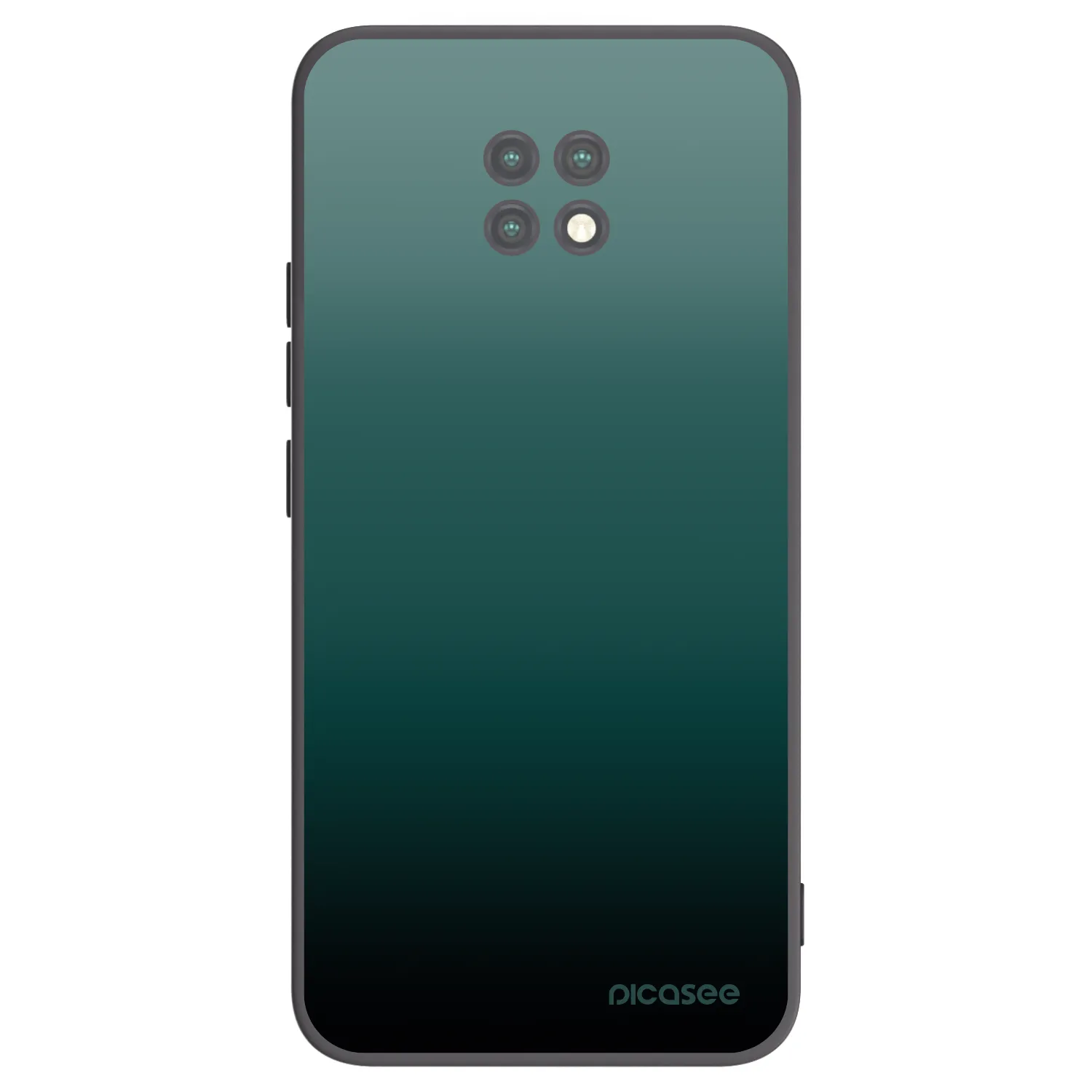 Picasee Xiaomi Redmi Note 9T Hülle - Schwarzes Silikon - Verdant Fade