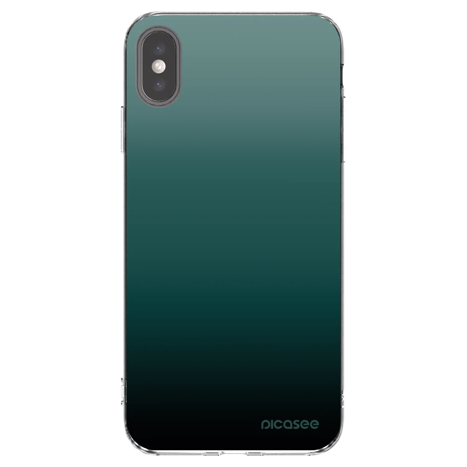 Picasee Apple iPhone XS Max Hülle - Transparentes Silikon - Verdant Fade