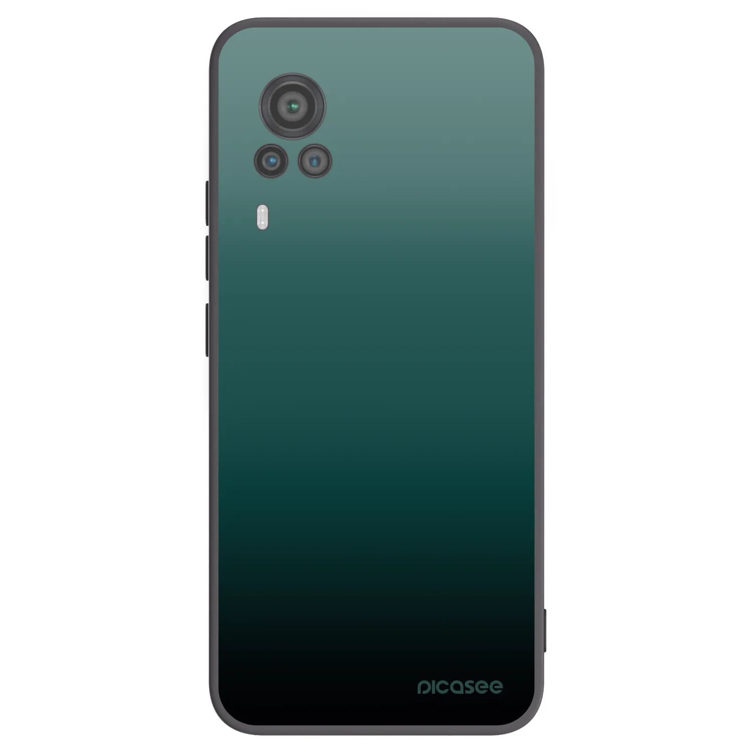 Picasee Vivo X60 Pro 5G Hülle - Schwarzes Silikon - Verdant Fade
