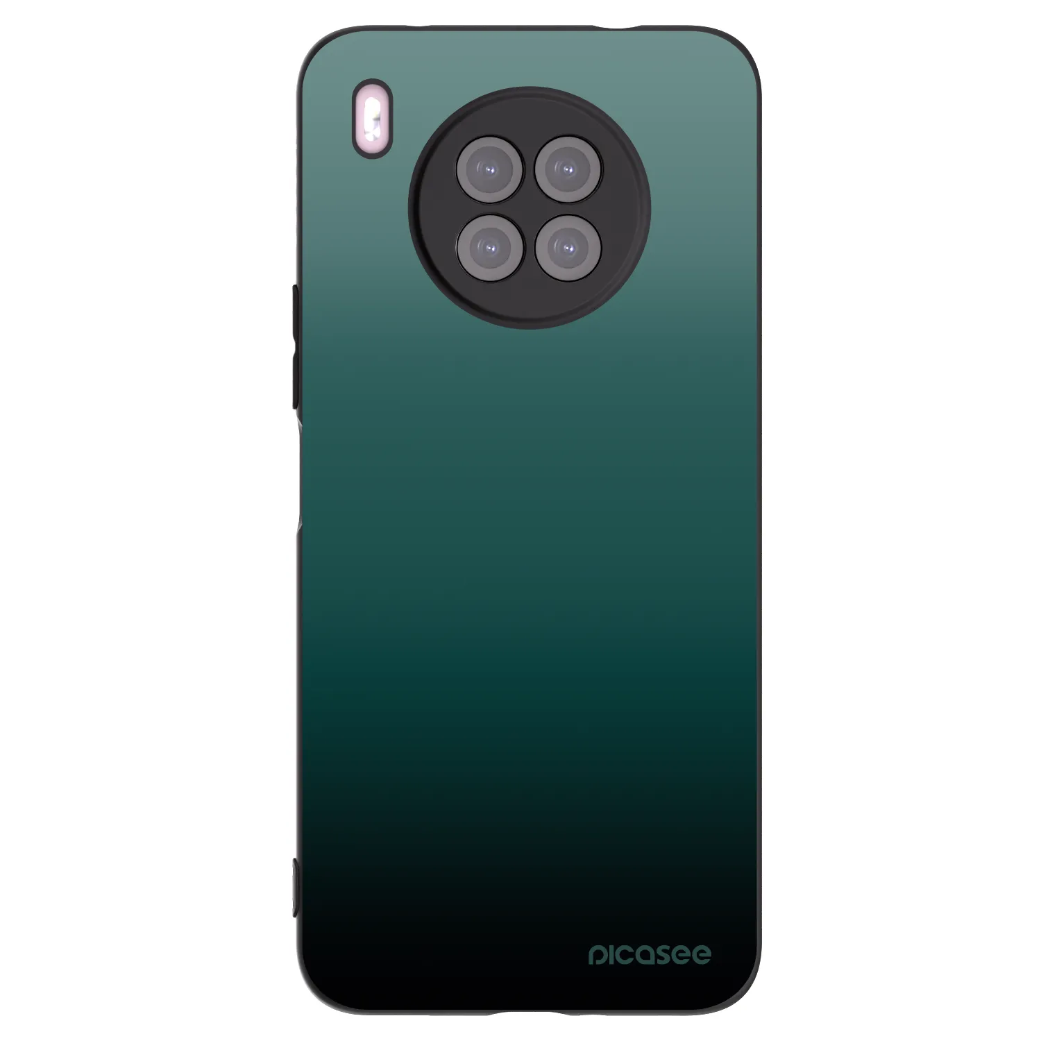 Picasee Huawei Nova 8i Hülle - Schwarzes Silikon - Verdant Fade