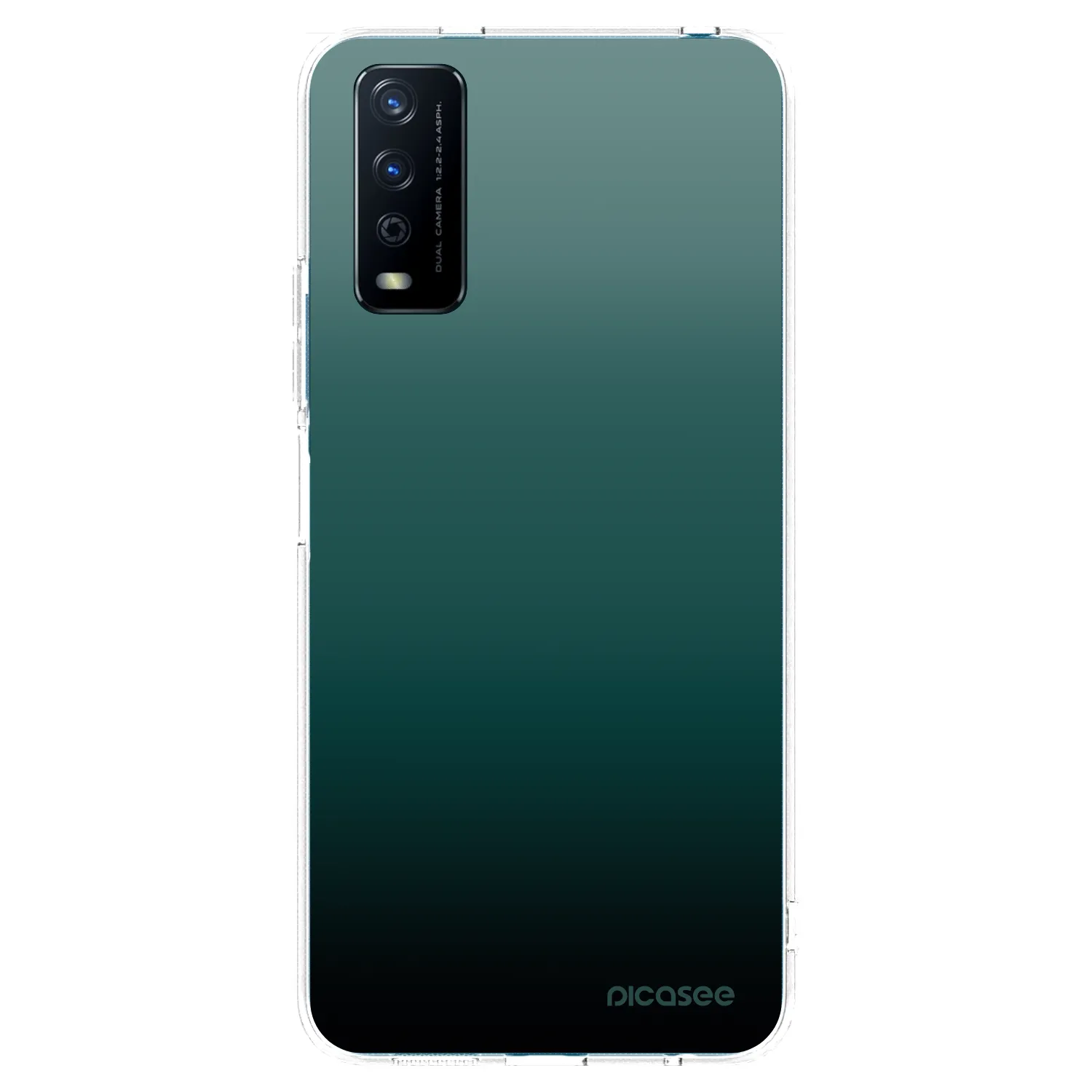 Picasee Vivo Y11s Hülle - Transparentes Silikon - Verdant Fade