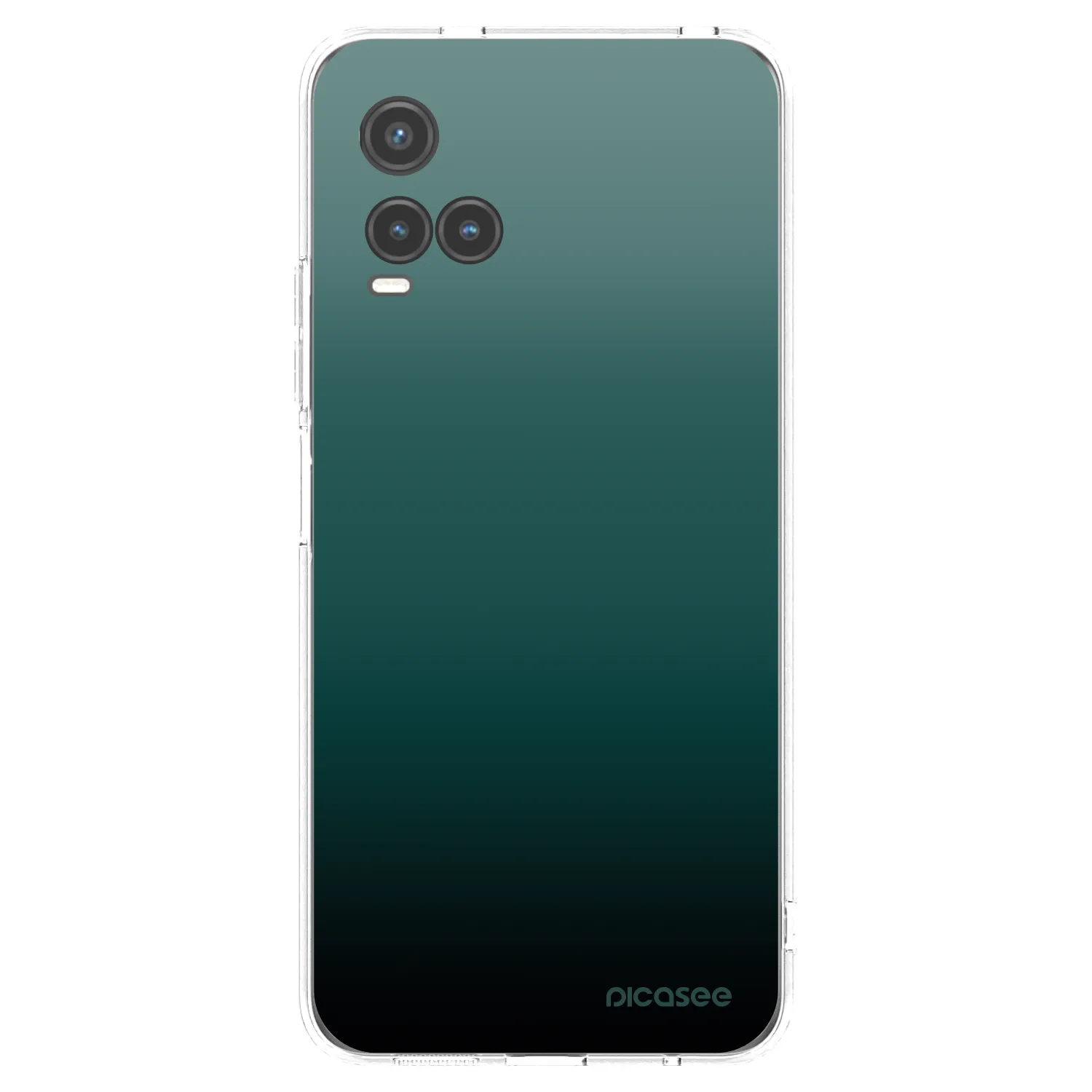 Picasee Vivo Y33s Hülle - Transparentes Silikon - Verdant Fade