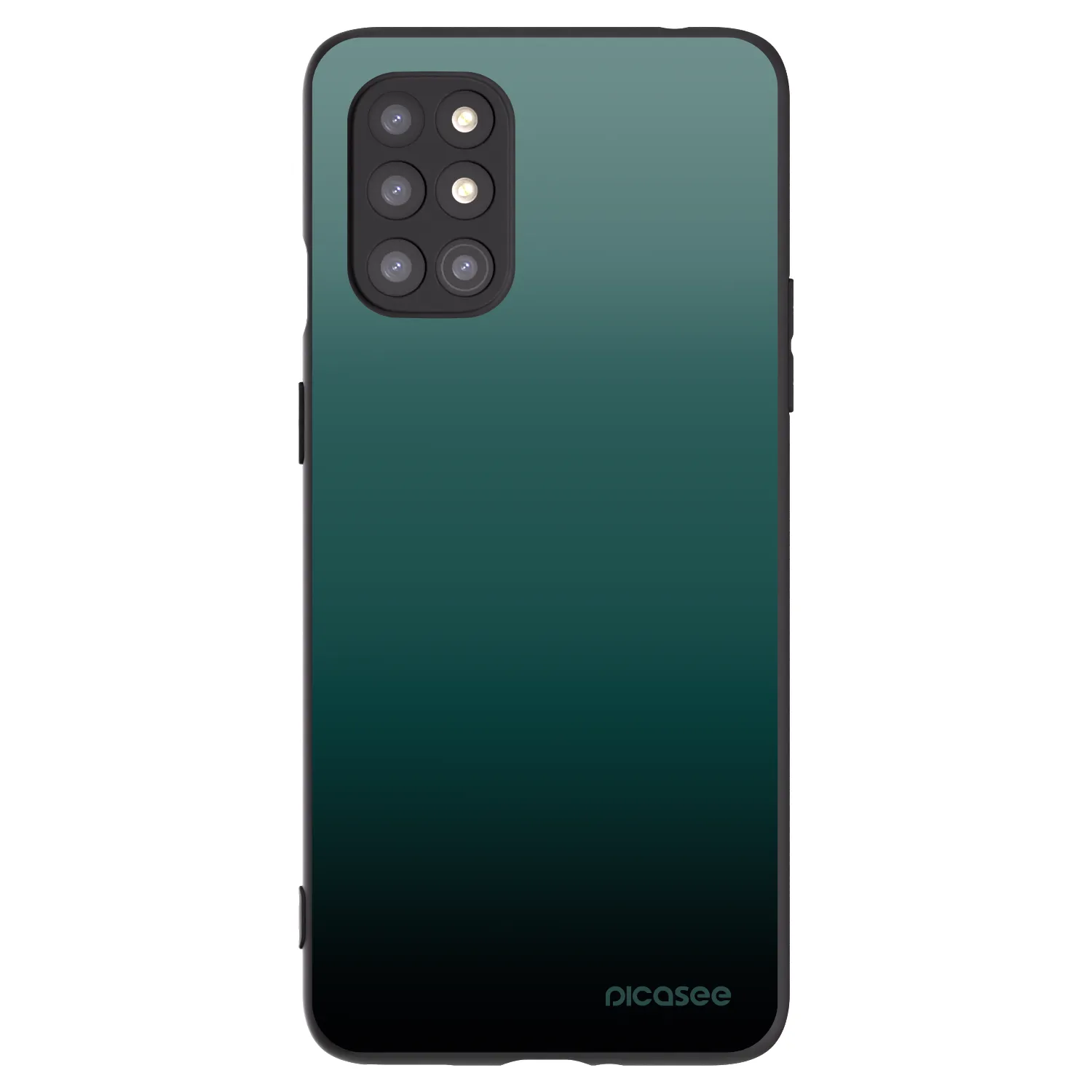Picasee OnePlus 8T Hülle - Schwarzes Silikon - Verdant Fade