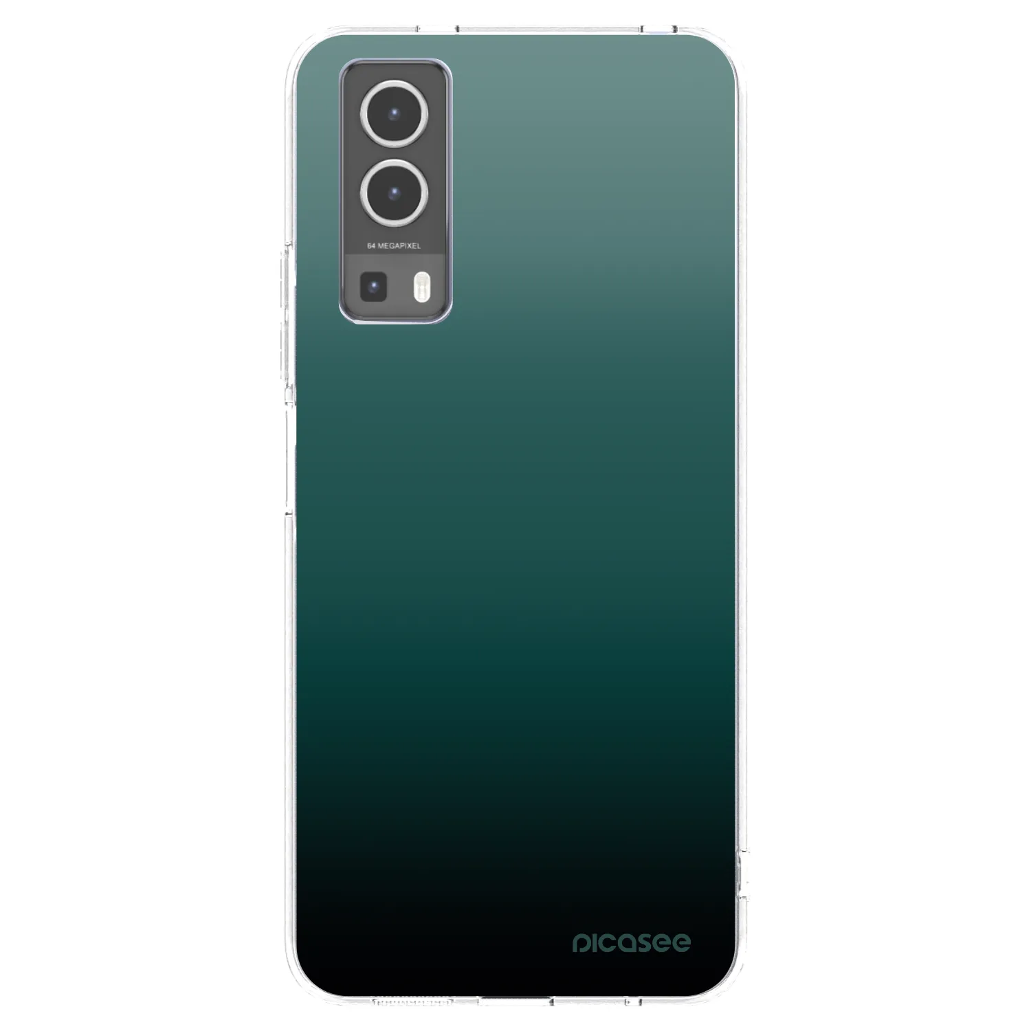 Picasee Vivo Y72 5G Hülle - Transparentes Silikon - Verdant Fade