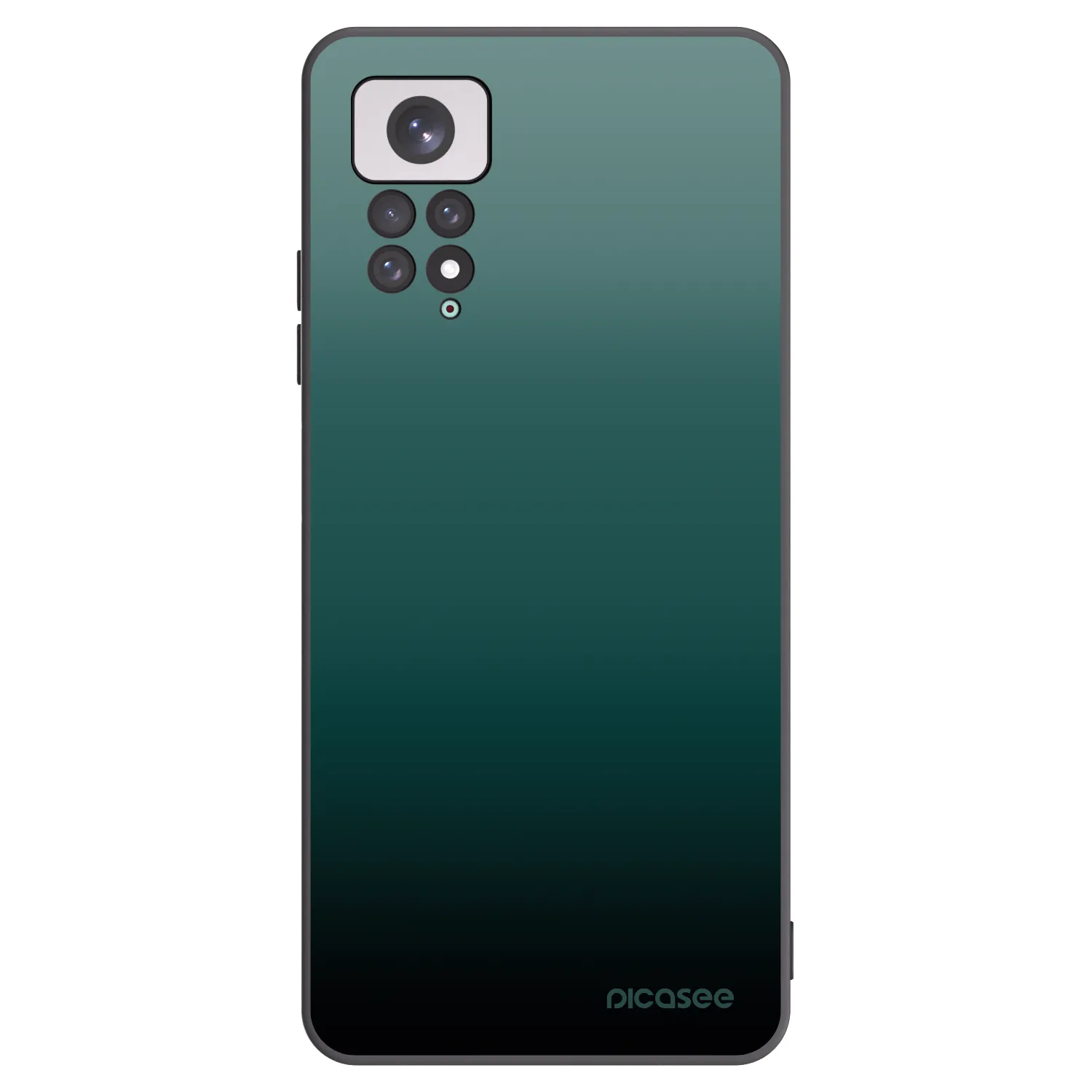 Picasee Xiaomi Redmi Note 11 Hülle - Schwarzes Silikon - Verdant Fade