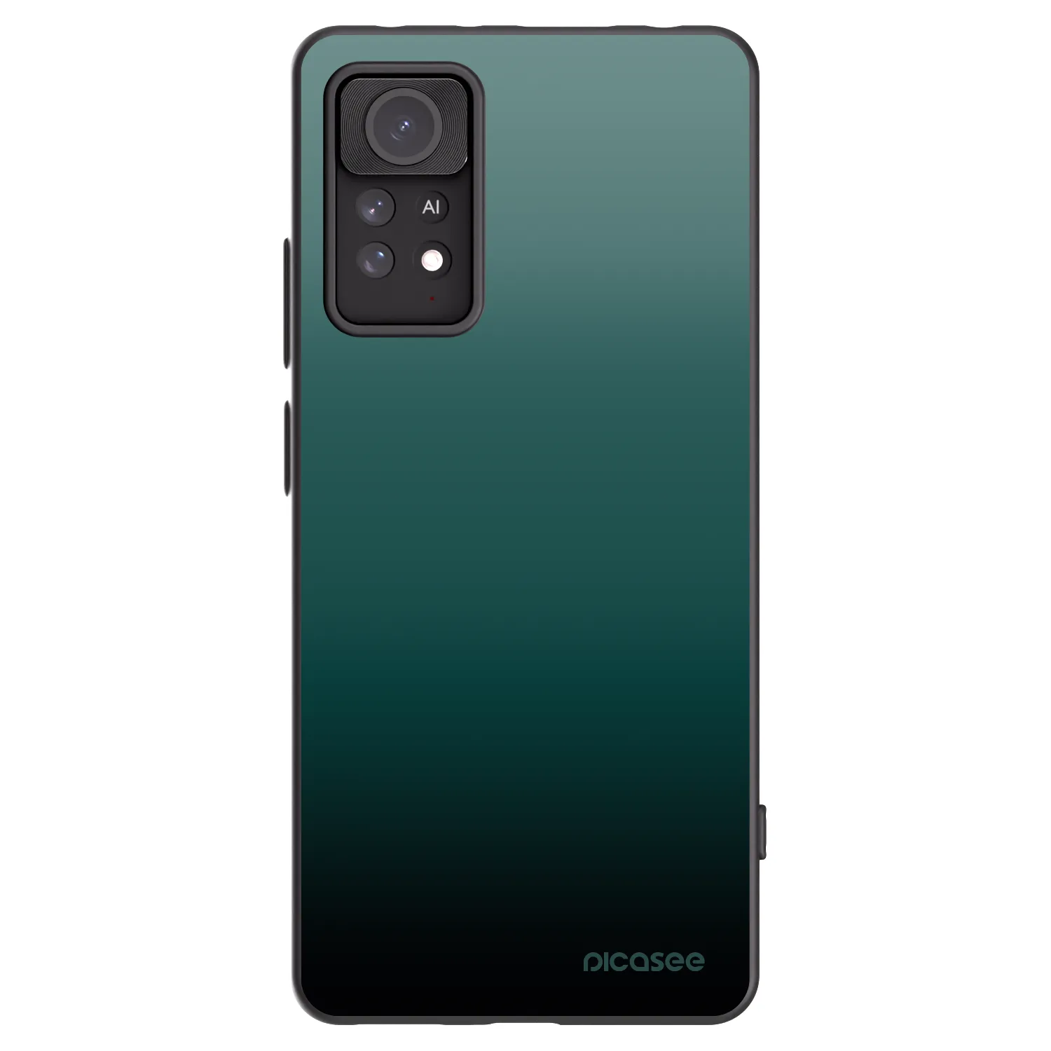 Picasee Xiaomi Redmi Note 11 Pro Hülle - Schwarzes Silikon - Verdant Fade