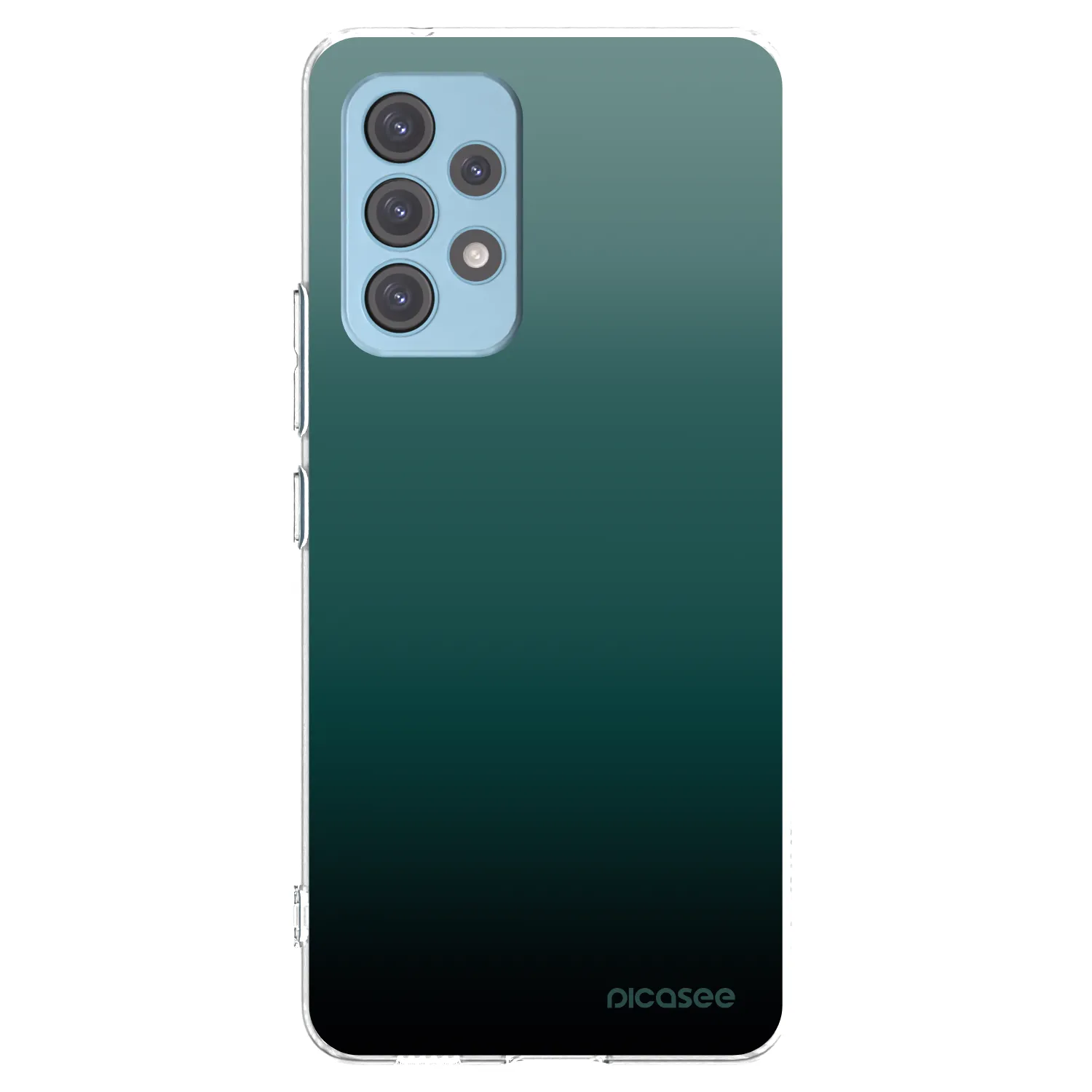 Picasee Samsung Galaxy A53 5G A536 Hülle - Transparentes Silikon - Verdant Fade