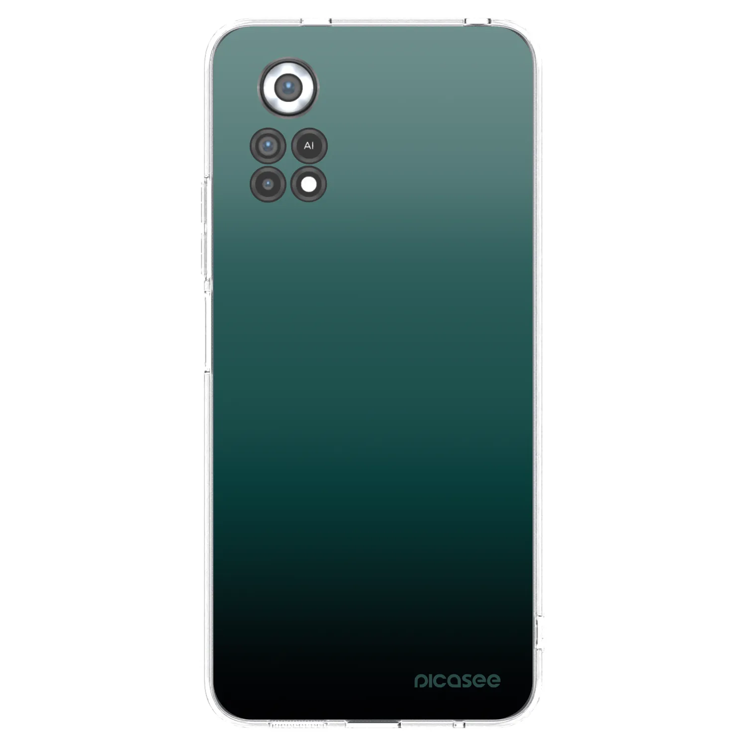 Picasee Xiaomi Poco X4 Pro 5G Hülle - Transparentes Silikon - Verdant Fade