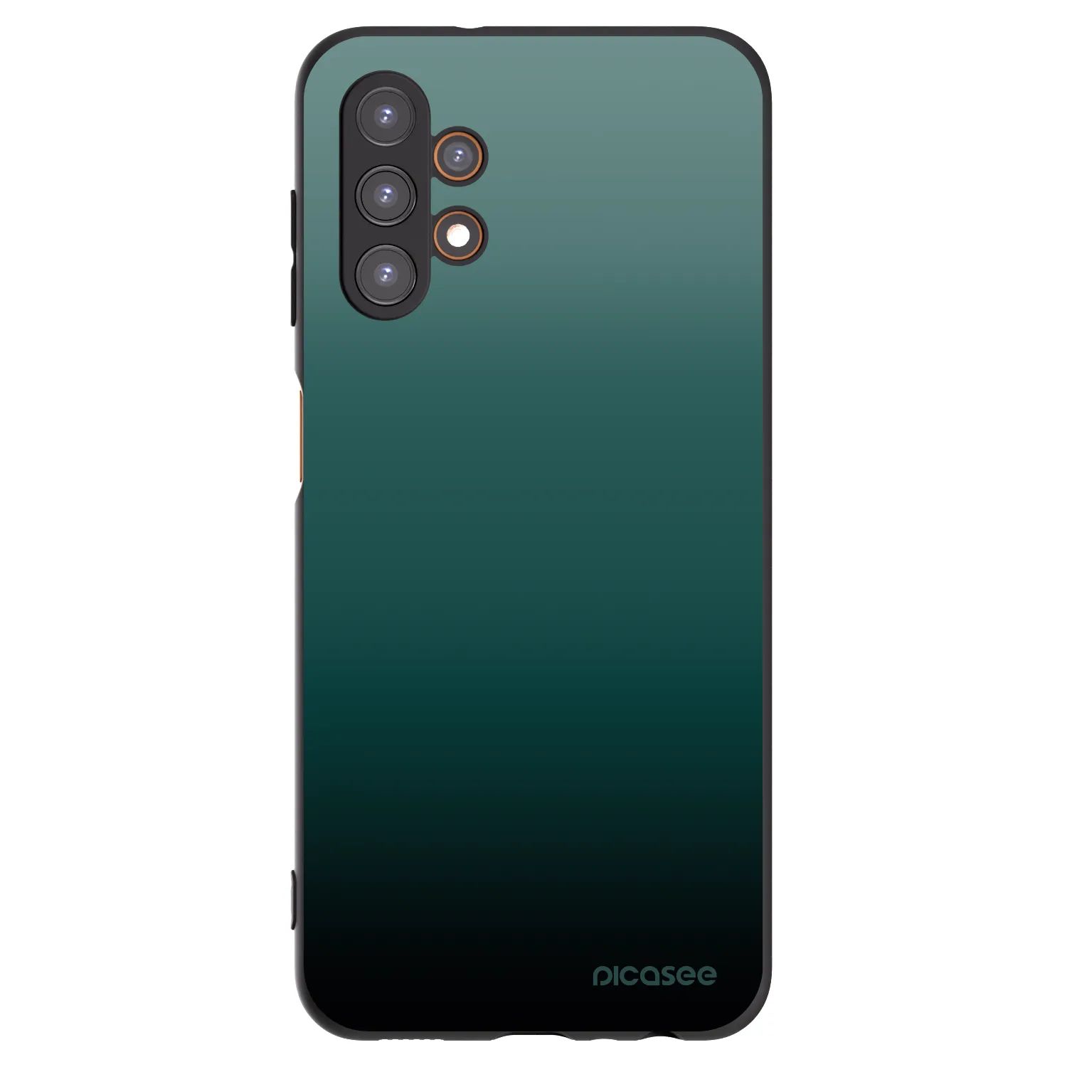 Picasee Samsung Galaxy A13 4G A135 Hülle - Schwarzes Silikon - Verdant Fade