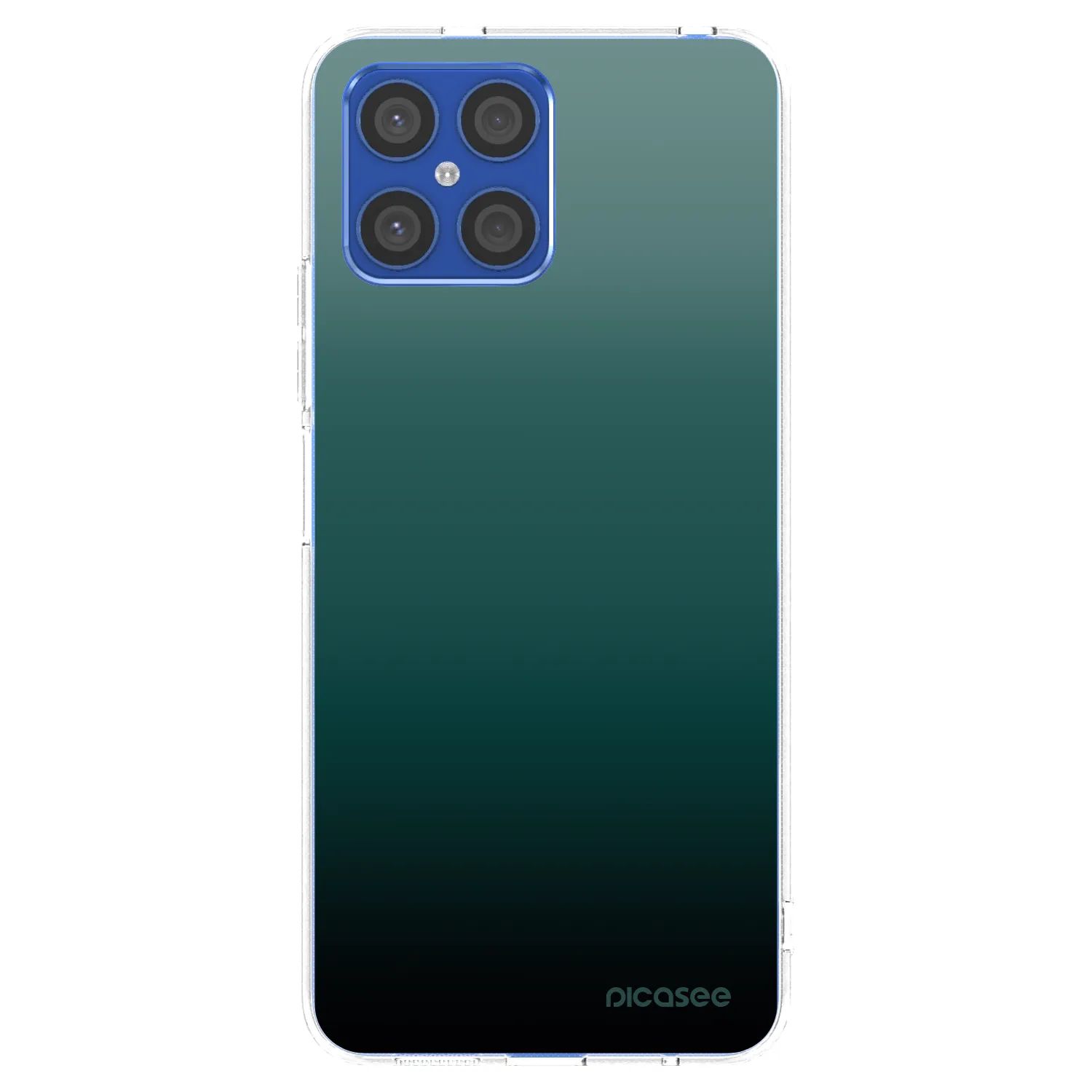 Picasee Honor X8 4G Hülle - Transparentes Silikon - Verdant Fade