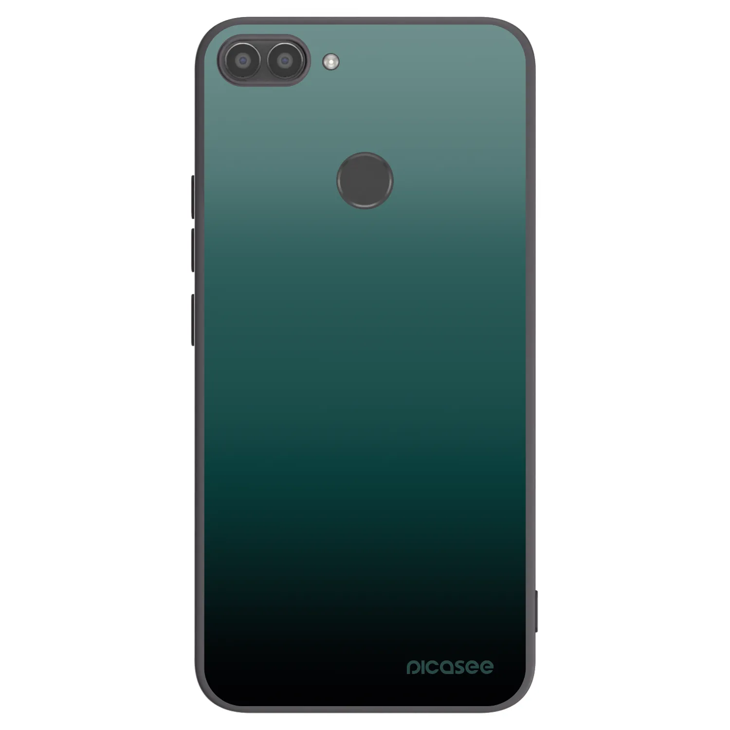 Picasee Huawei P Smart Hülle - Schwarzes Silikon - Verdant Fade