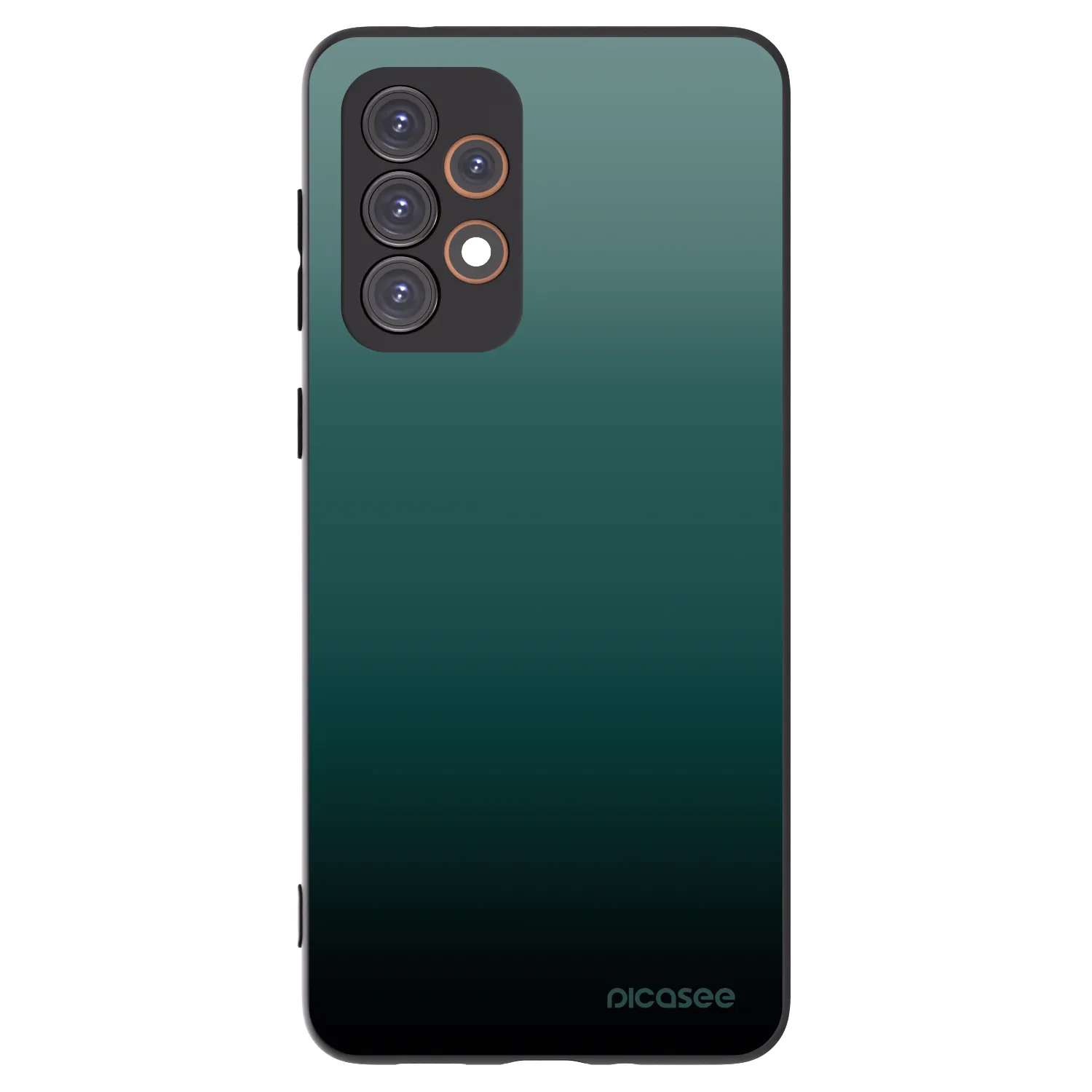 Picasee Samsung Galaxy A33 5G A336 Hülle - Schwarzes Silikon - Verdant Fade