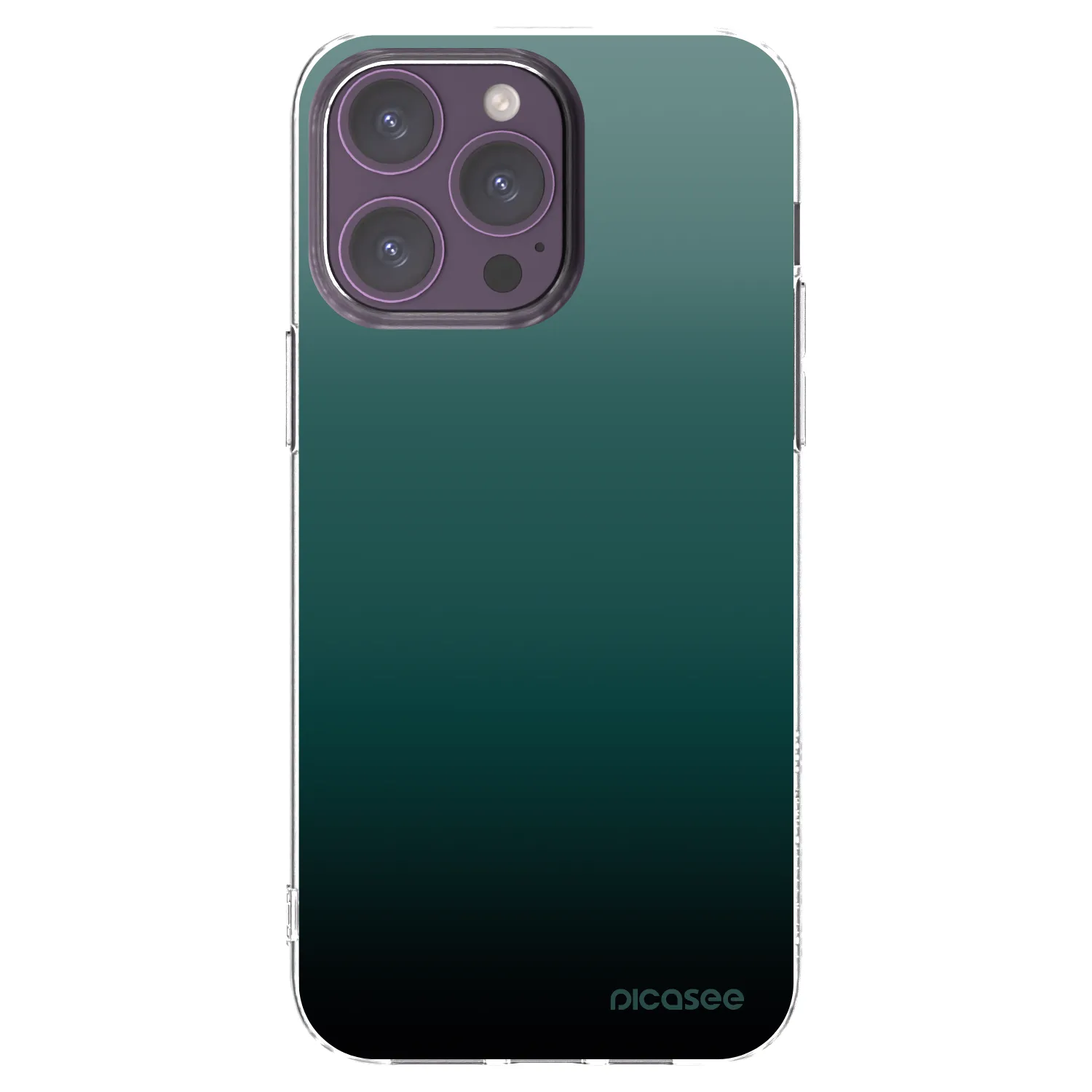 Picasee Apple iPhone 14 Pro Max Hülle - Transparentes Silikon - Verdant Fade
