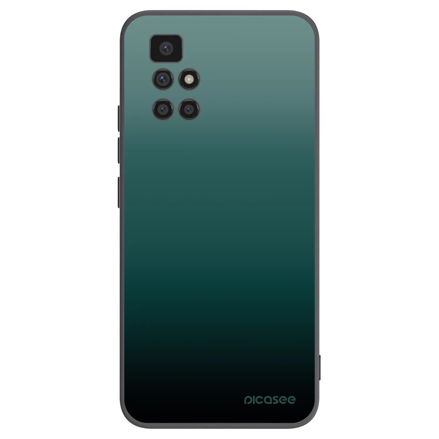 Picasee Xiaomi Redmi 10 (2022) Hülle - Schwarzes Silikon - Verdant Fade
