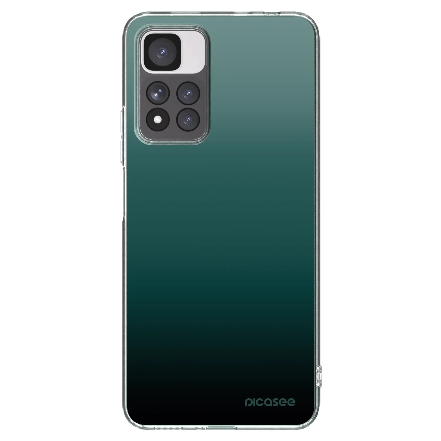 Picasee Xiaomi Redmi Note 11 Pro+ 5G Hülle - Transparentes Silikon - Verdant Fade