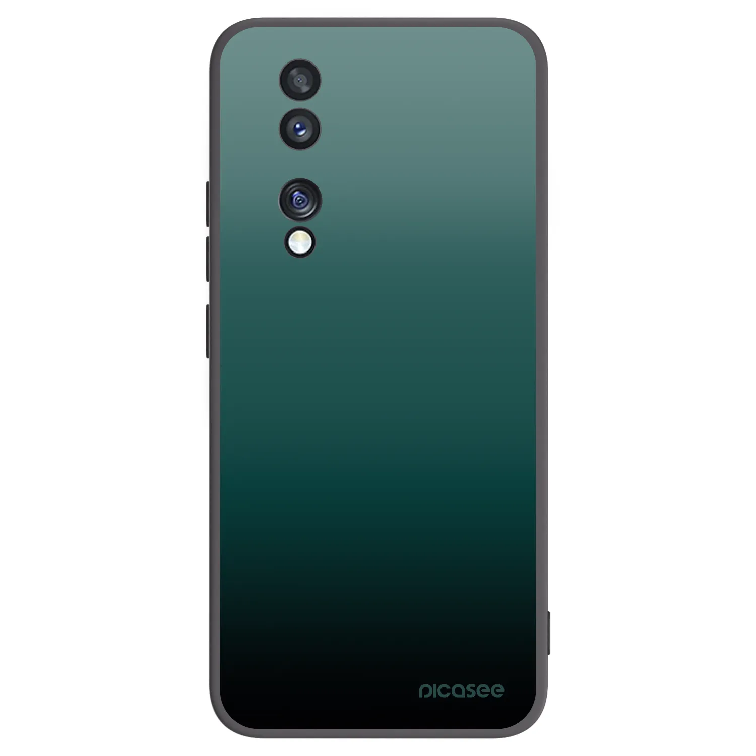 Picasee Honor 70 Hülle - Schwarzes Silikon - Verdant Fade
