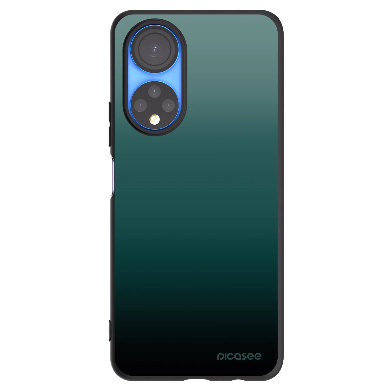 Picasee Honor X7 Hülle - Schwarzes Silikon - Verdant Fade