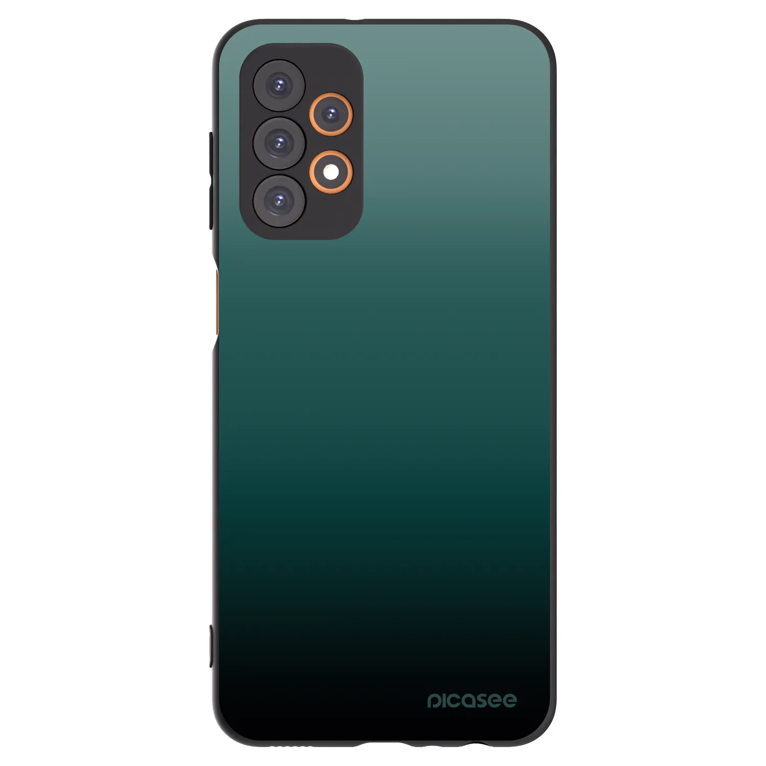 Picasee Samsung Galaxy A23 A235F 4G Hülle - Schwarzes Silikon - Verdant Fade