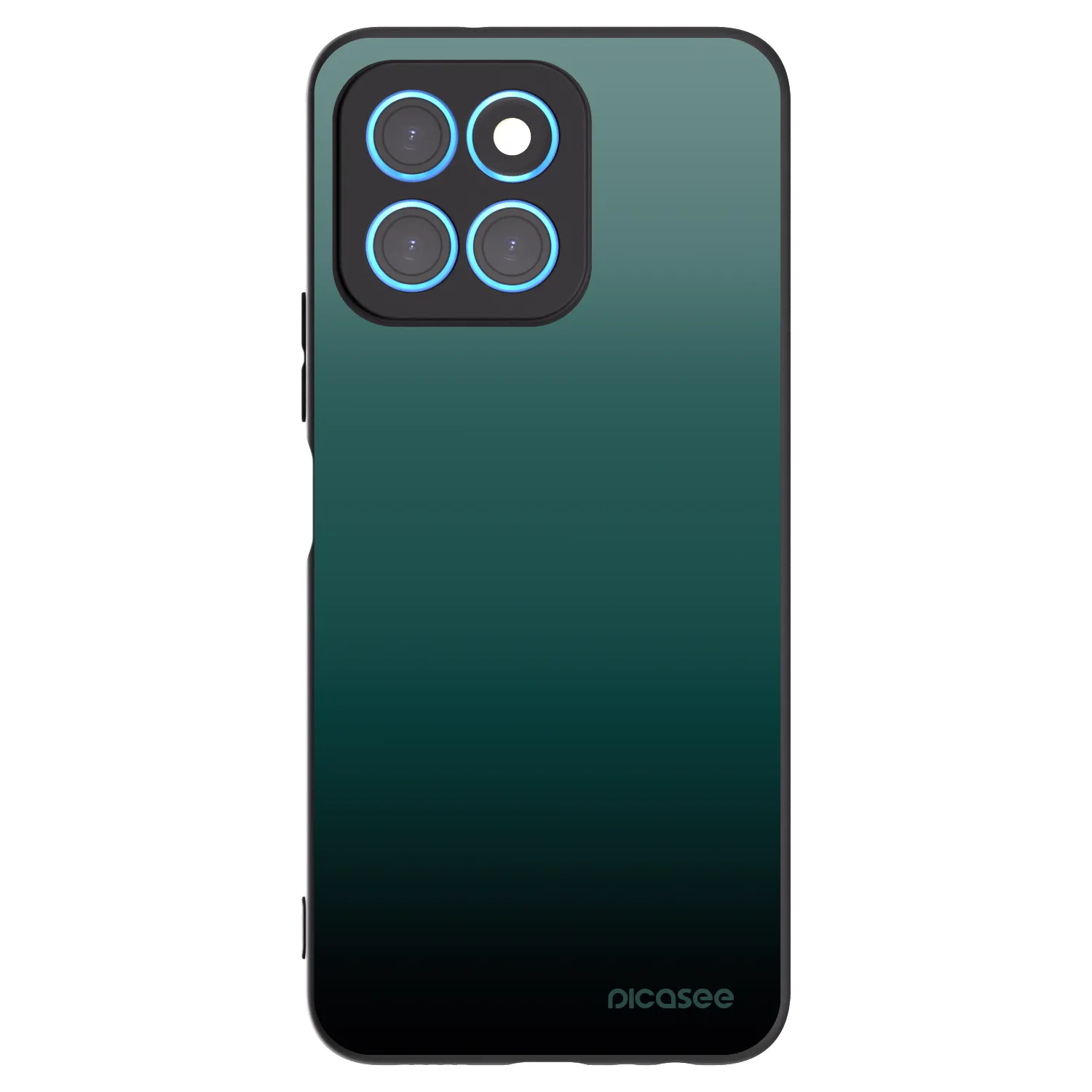 Picasee Honor X6 Hülle - Schwarzes Silikon - Verdant Fade