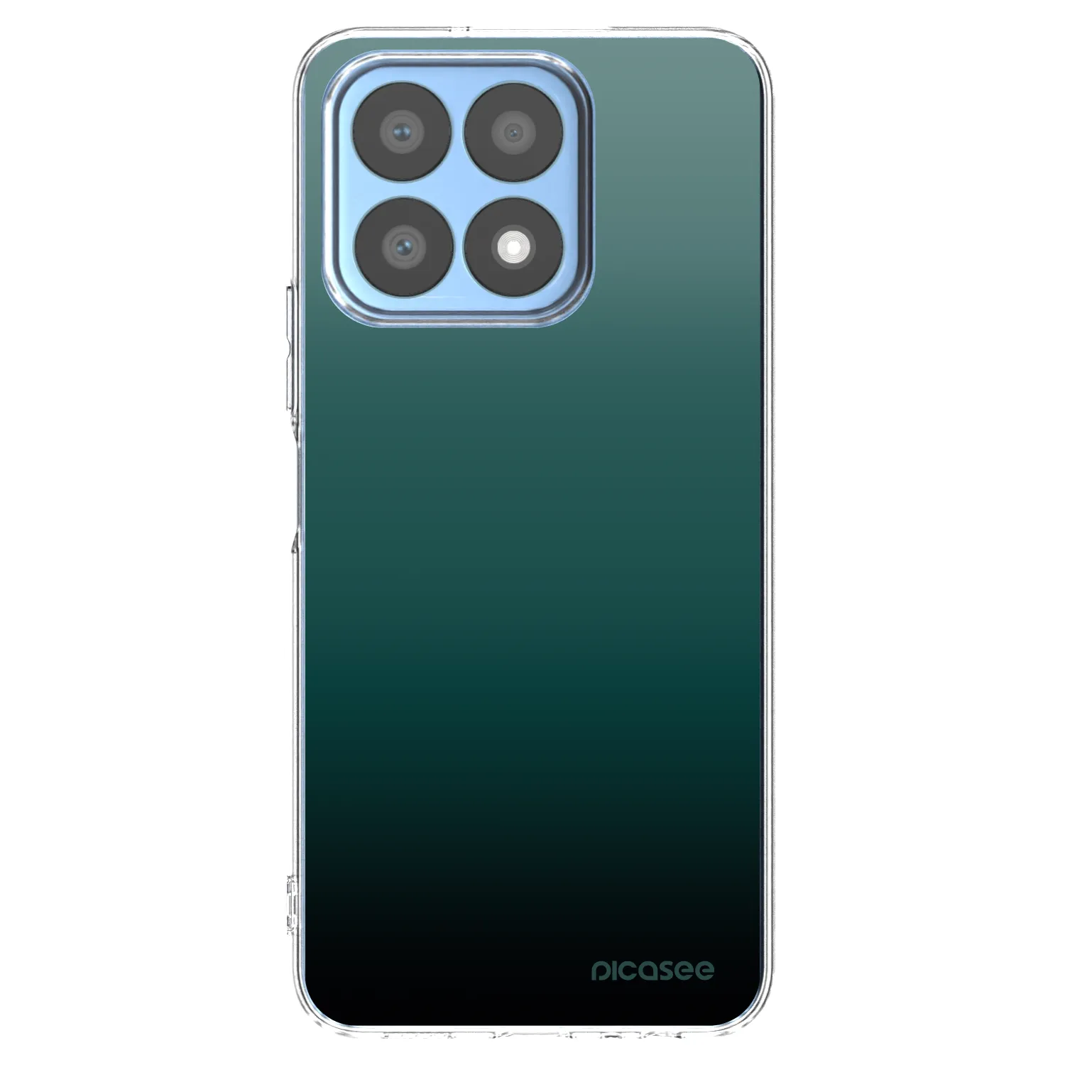 Picasee Honor X8a Hülle - Transparentes Silikon - Verdant Fade