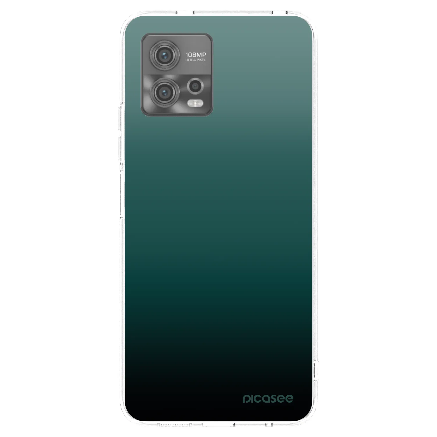 Picasee Motorola Moto G72 Hülle - Transparentes Silikon - Verdant Fade