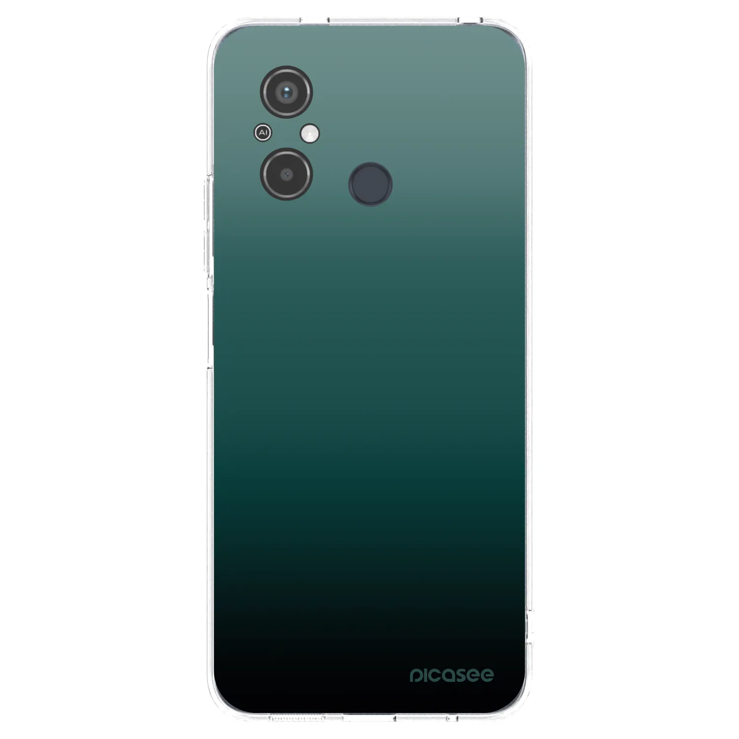 Picasee Xiaomi Redmi 12C Hülle - Transparentes Silikon - Verdant Fade