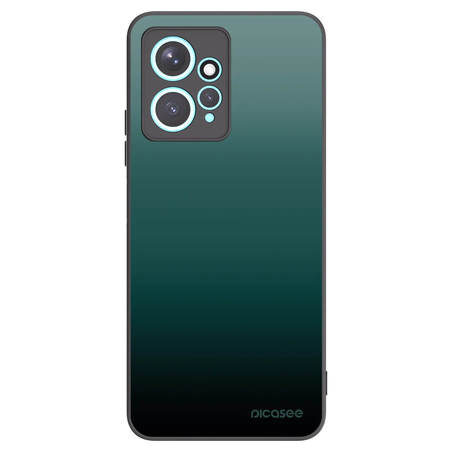 Picasee Xiaomi Redmi Note 12 4G Hülle - Schwarzes Silikon - Verdant Fade