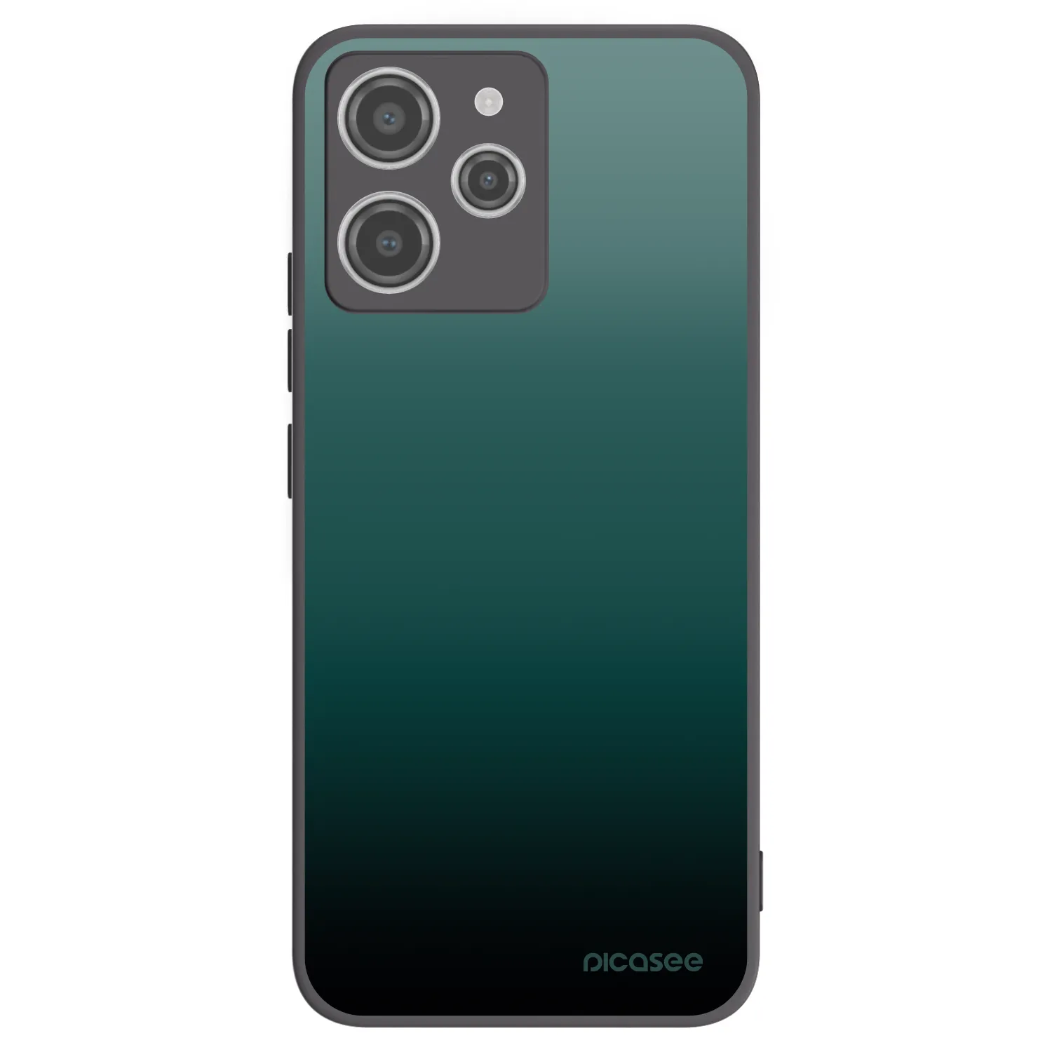 Picasee Xiaomi Redmi 12 4G Hülle - Schwarzes Silikon - Verdant Fade