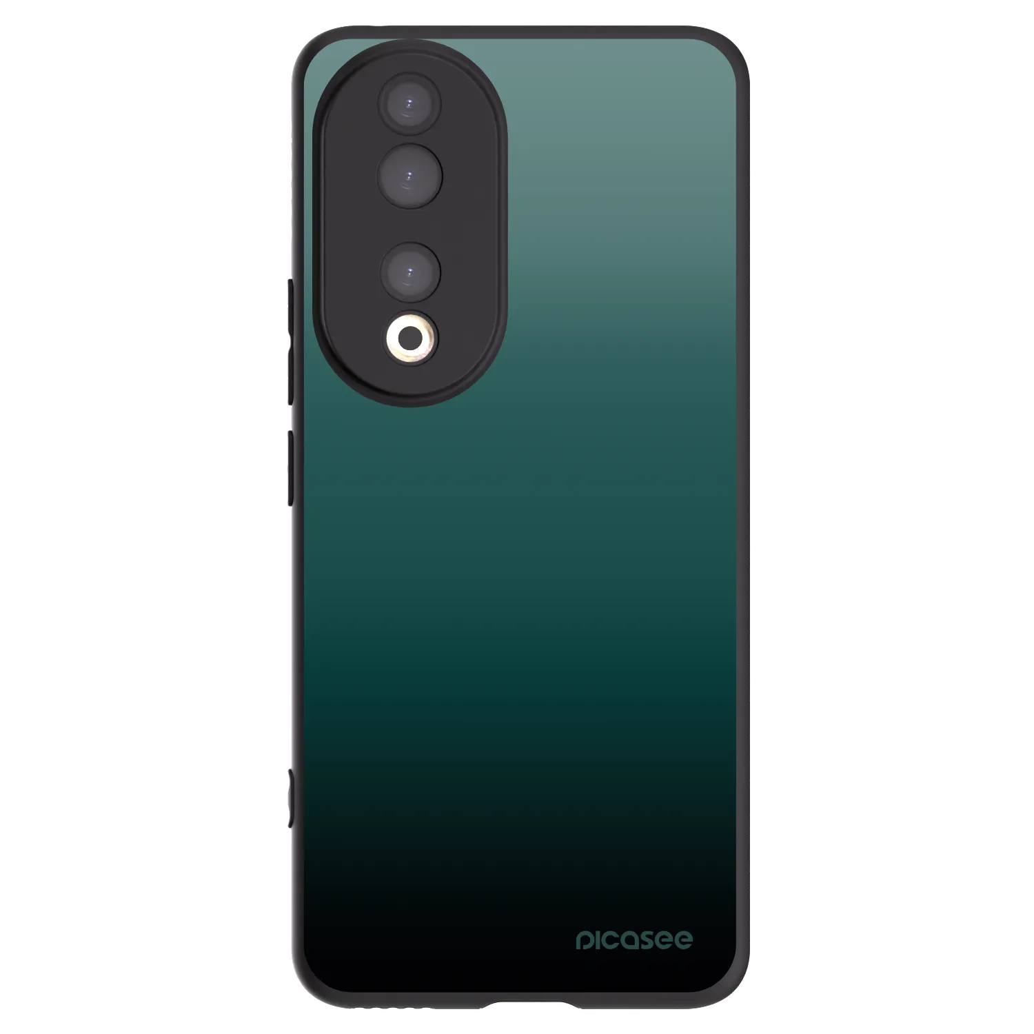 Picasee Honor 90 5G Hülle - Schwarzes Silikon - Verdant Fade