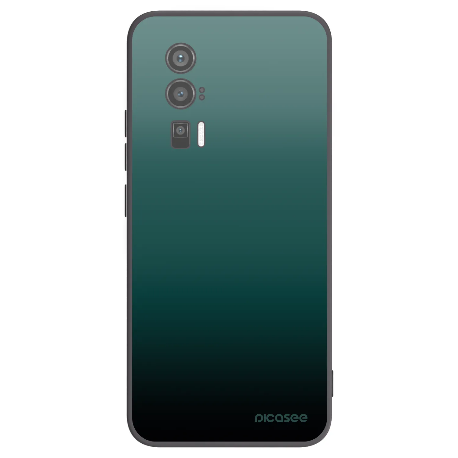 Picasee Xiaomi Poco F5 Pro 5G Hülle - Schwarzes Silikon - Verdant Fade