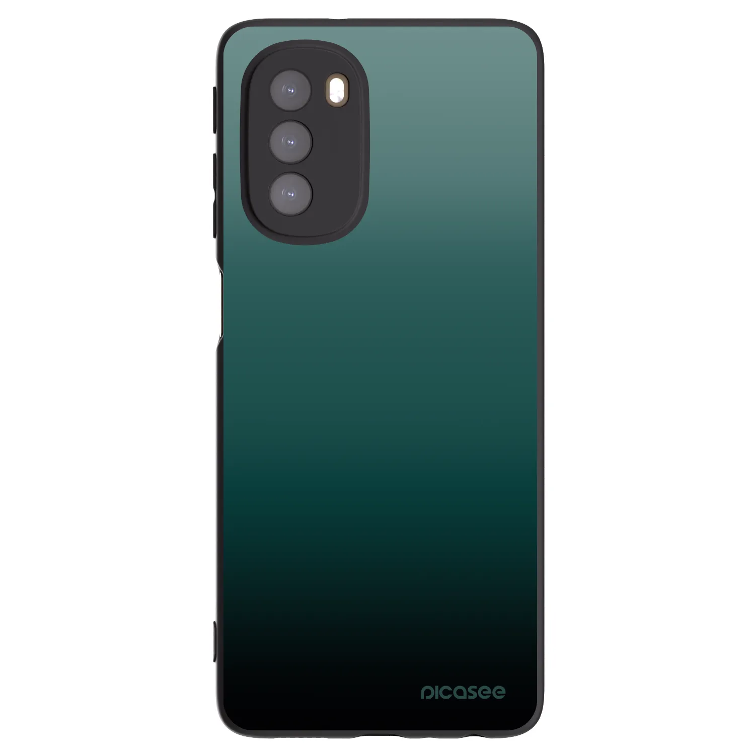 Picasee Motorola Moto G51 Hülle - Schwarzes Silikon - Verdant Fade