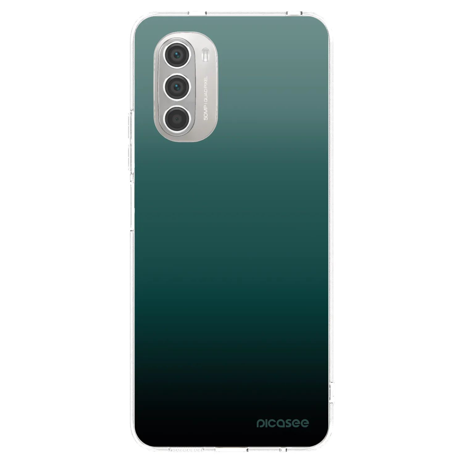Picasee Motorola Moto G51 Hülle - Transparentes Silikon - Verdant Fade