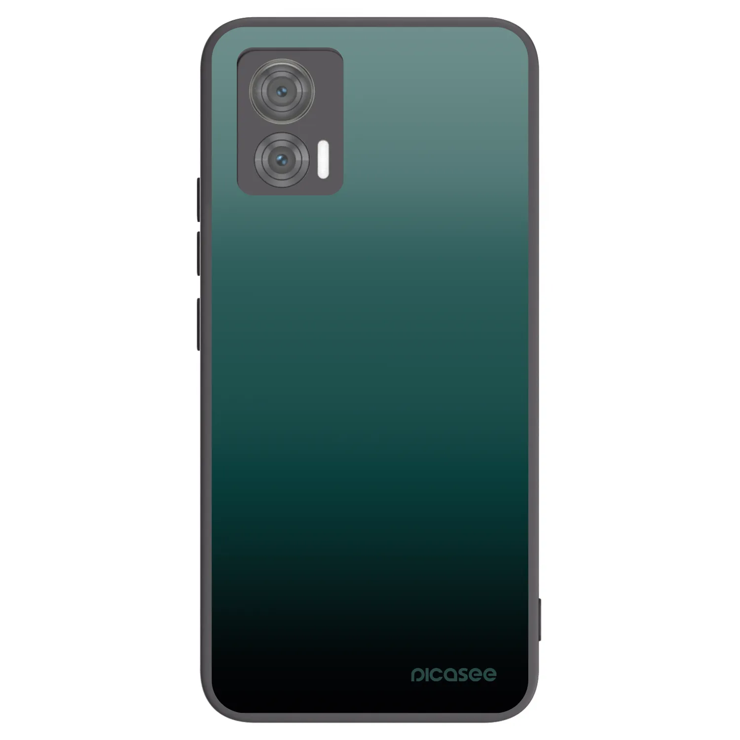 Picasee Motorola Edge 30 Neo Hülle - Schwarzes Silikon - Verdant Fade