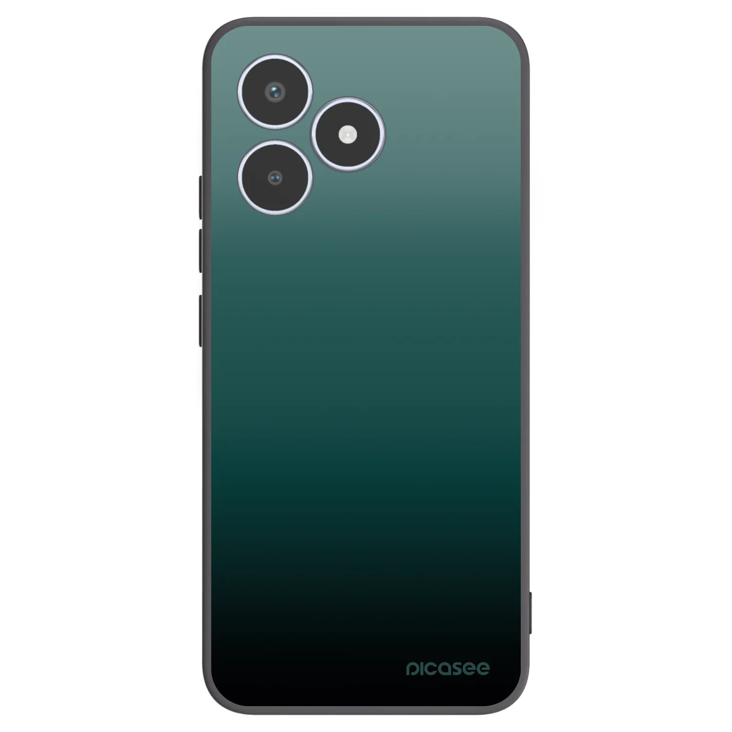 Picasee Realme C53 Hülle - Schwarzes Silikon - Verdant Fade