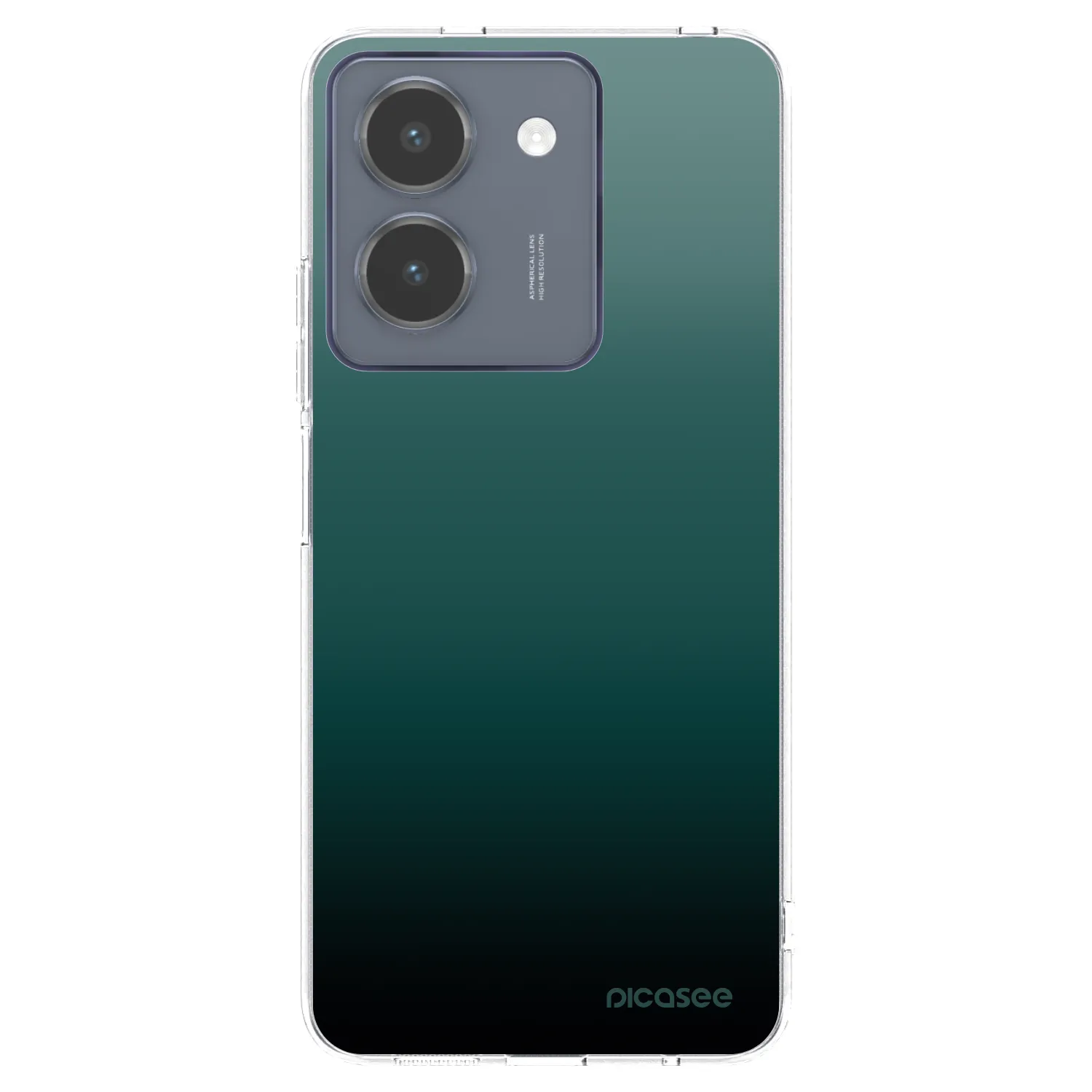 Picasee Vivo Y36 4G Hülle - Transparentes Silikon - Verdant Fade