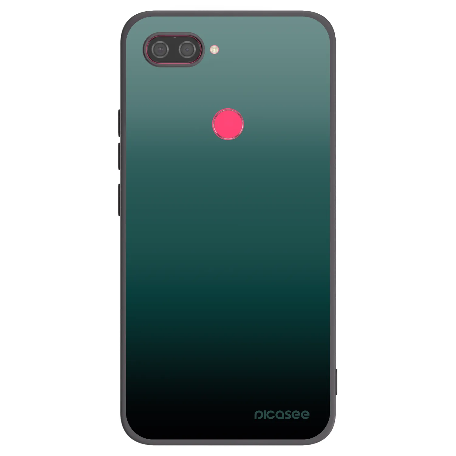 Picasee Xiaomi Mi 8 Lite Hülle - Schwarzes Silikon - Verdant Fade