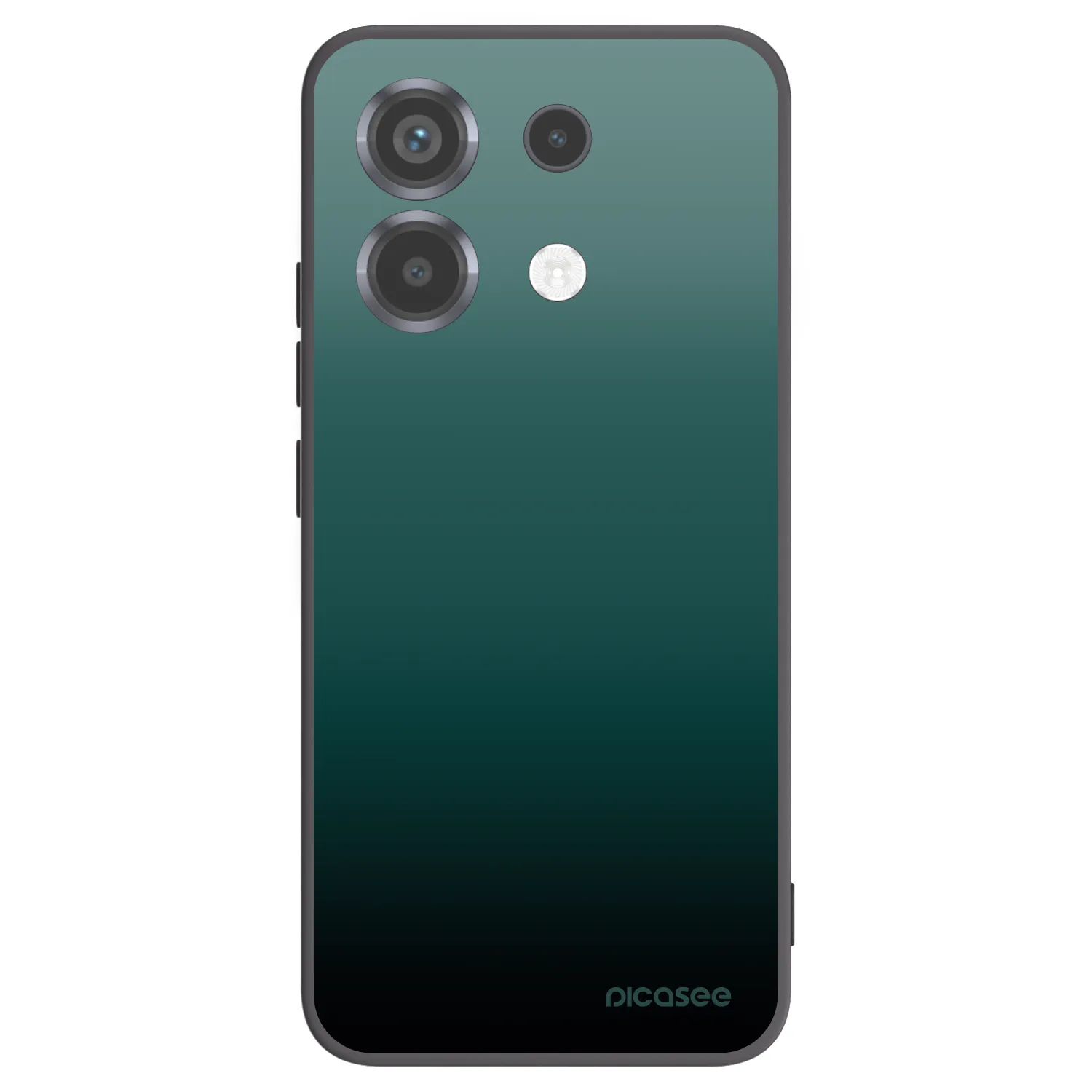Picasee Xiaomi Poco X6 Hülle - Schwarzes Silikon - Verdant Fade