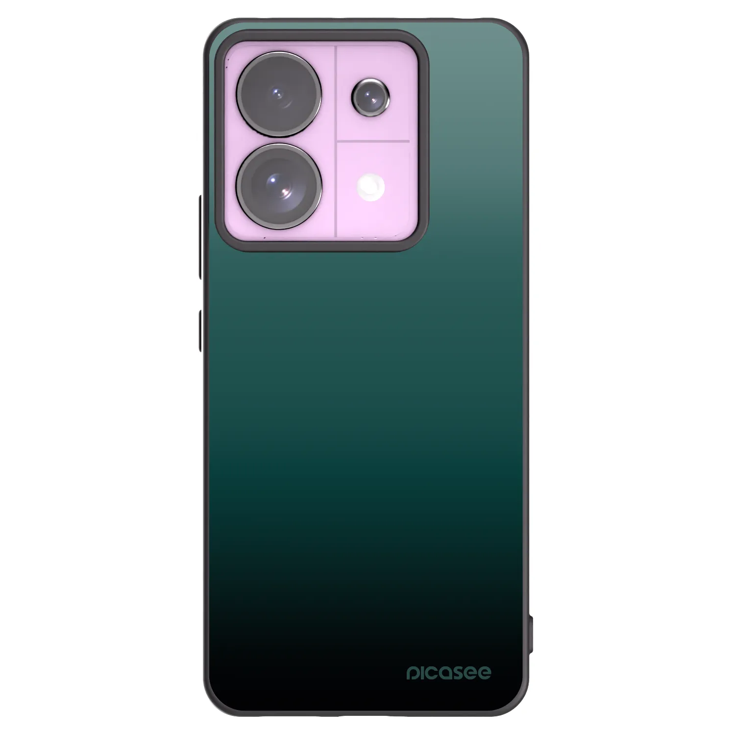 Picasee Xiaomi Redmi Note 13 Pro 5G Hülle - Schwarzes Silikon - Verdant Fade