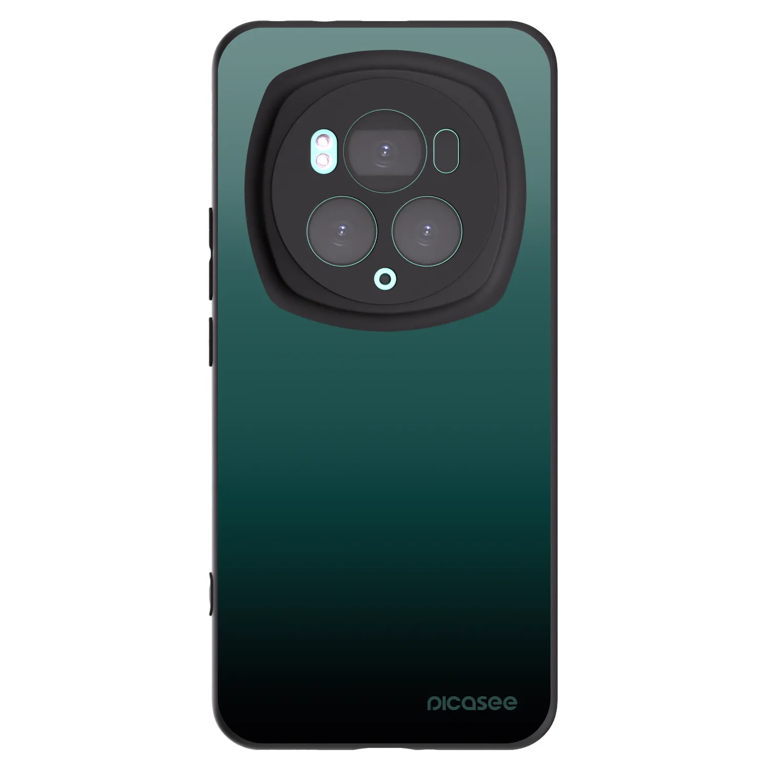 Picasee Honor Magic6 Pro Hülle - Schwarzes Silikon - Verdant Fade