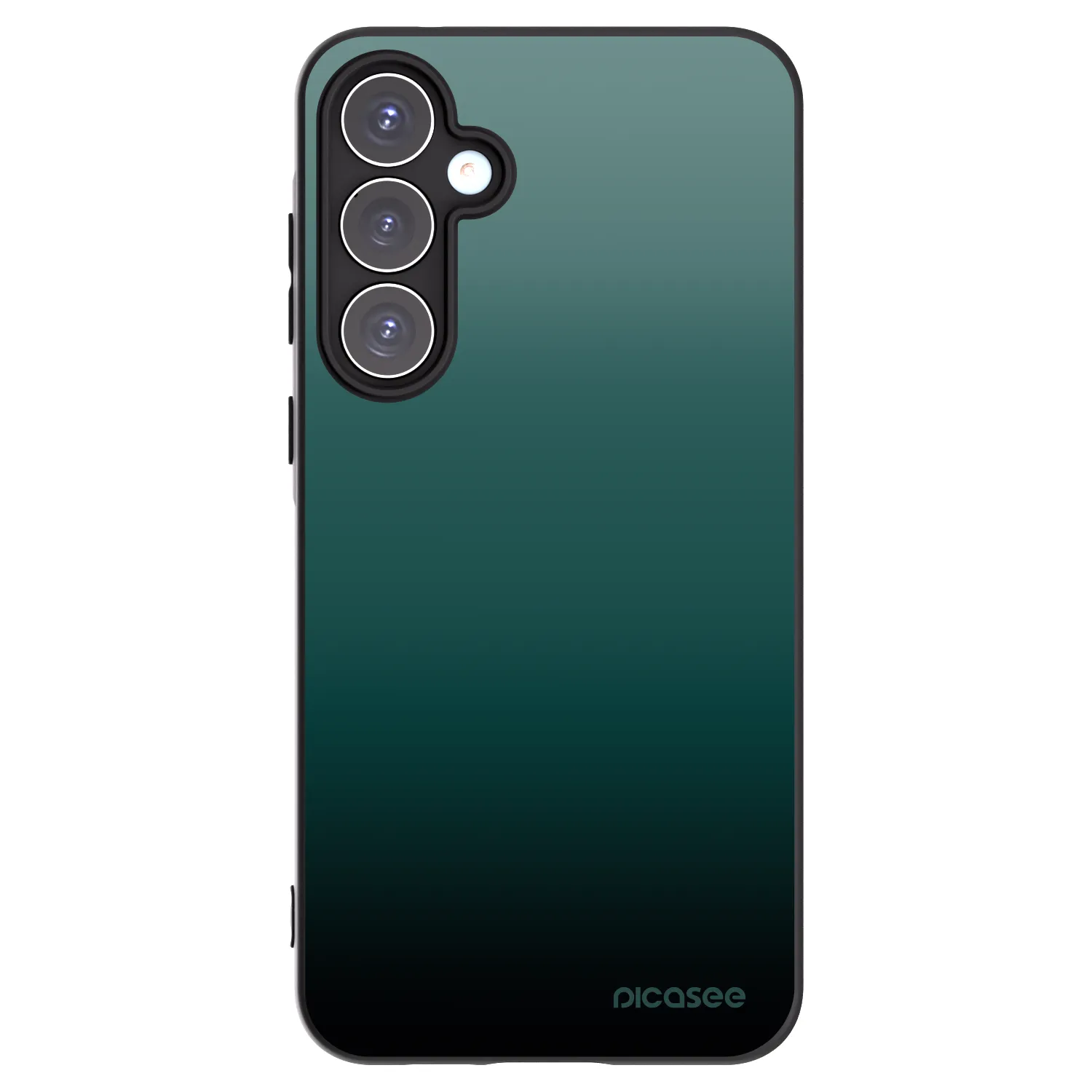 Picasee Samsung Galaxy A55 5G A556B Hülle - Schwarzes Silikon - Verdant Fade