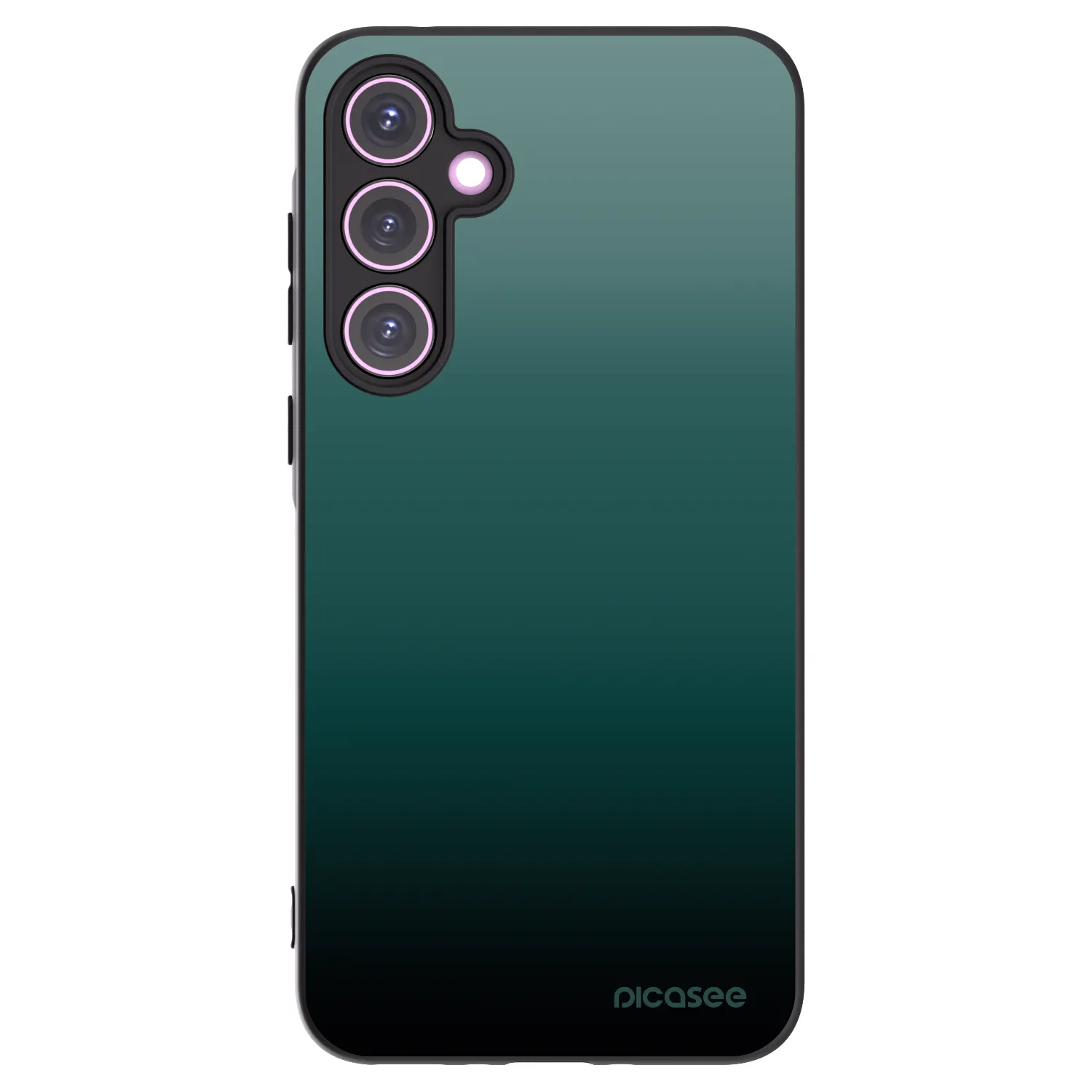 Picasee Samsung Galaxy A35 5G A356B Hülle - Schwarzes Silikon - Verdant Fade