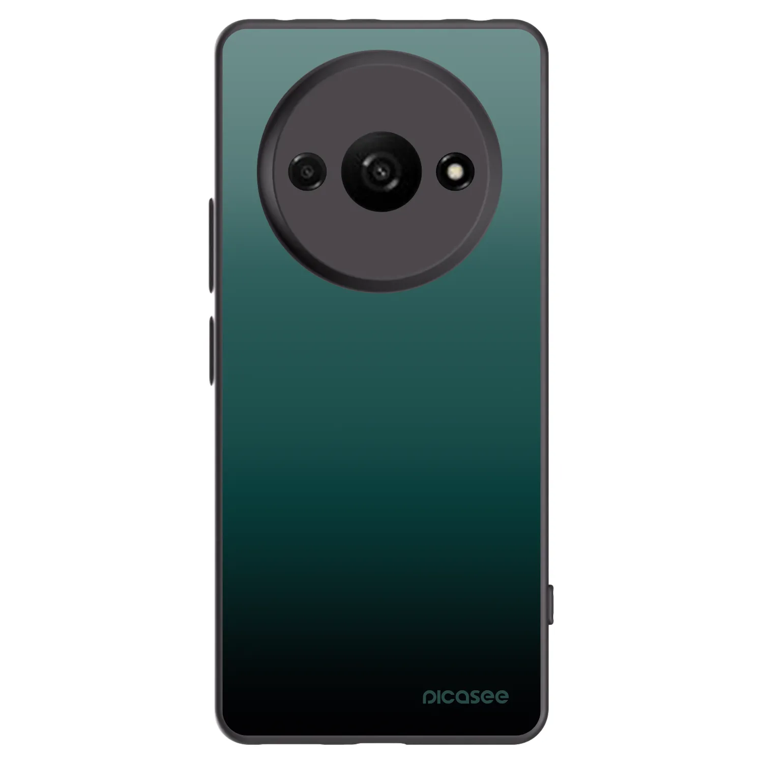 Picasee Xiaomi Redmi A3 Hülle - Schwarzes Silikon - Verdant Fade