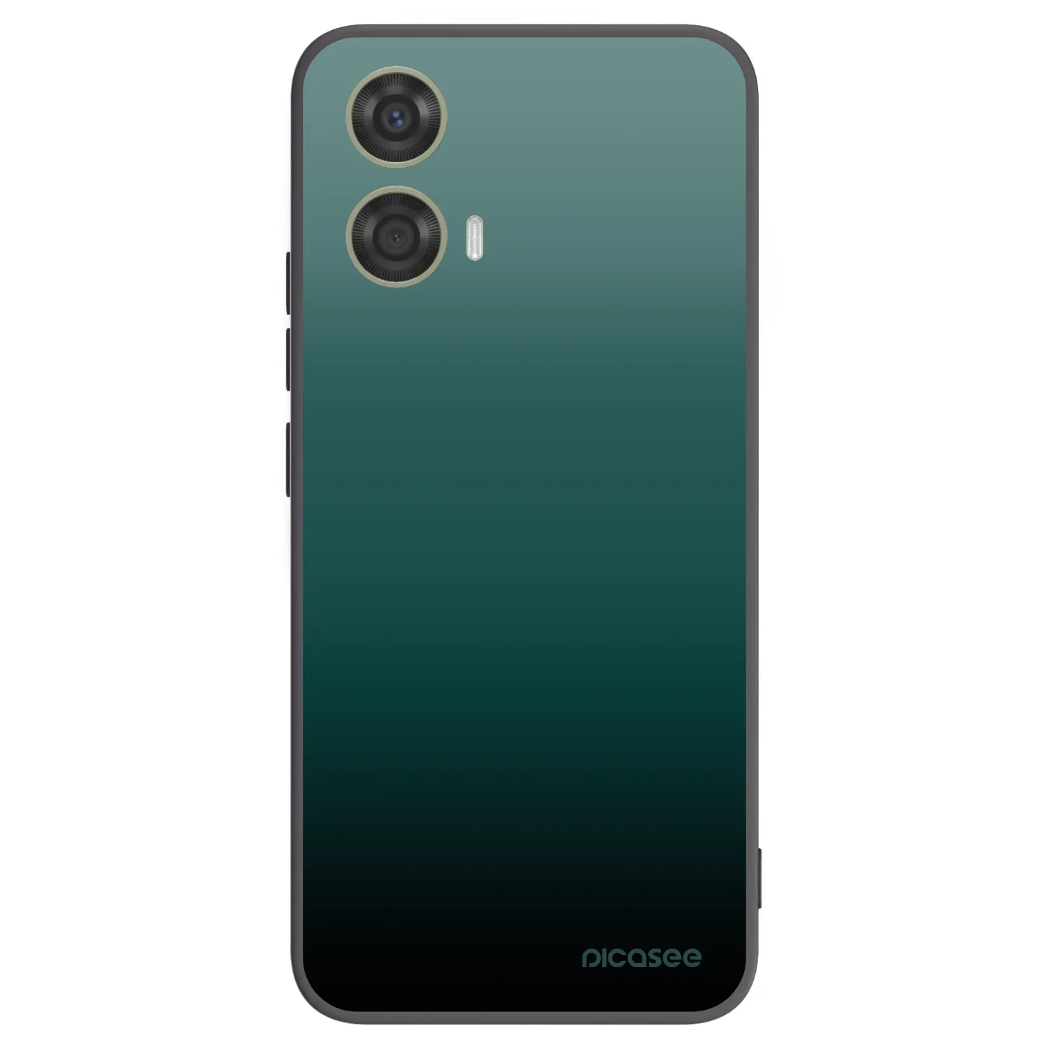 Picasee Motorola Moto G24 Hülle - Schwarzes Silikon - Verdant Fade