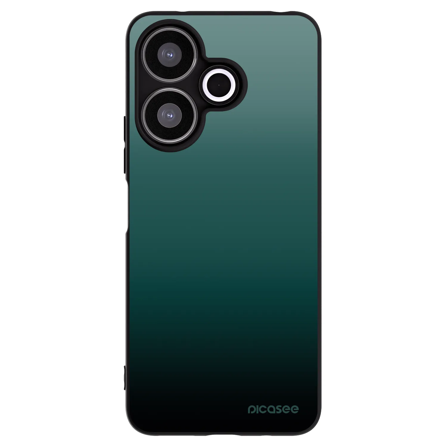 Picasee Xiaomi Redmi 13 4G Hülle - Schwarzes Silikon - Verdant Fade