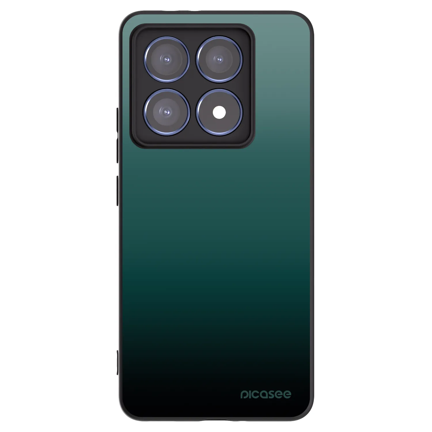 Picasee Xiaomi 14T Pro Hülle - Schwarzes Silikon - Verdant Fade