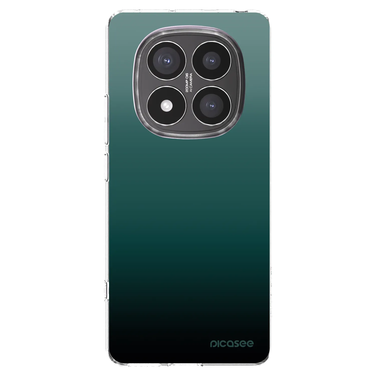 Picasee Xiaomi Redmi Note 14 Pro+ 5G Hülle - Transparentes Silikon - Verdant Fade