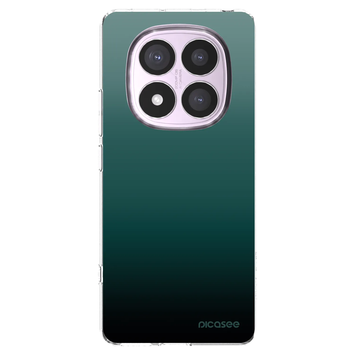 Picasee Xiaomi Redmi Note 14 Pro 4G Hülle - Transparentes Silikon - Verdant Fade