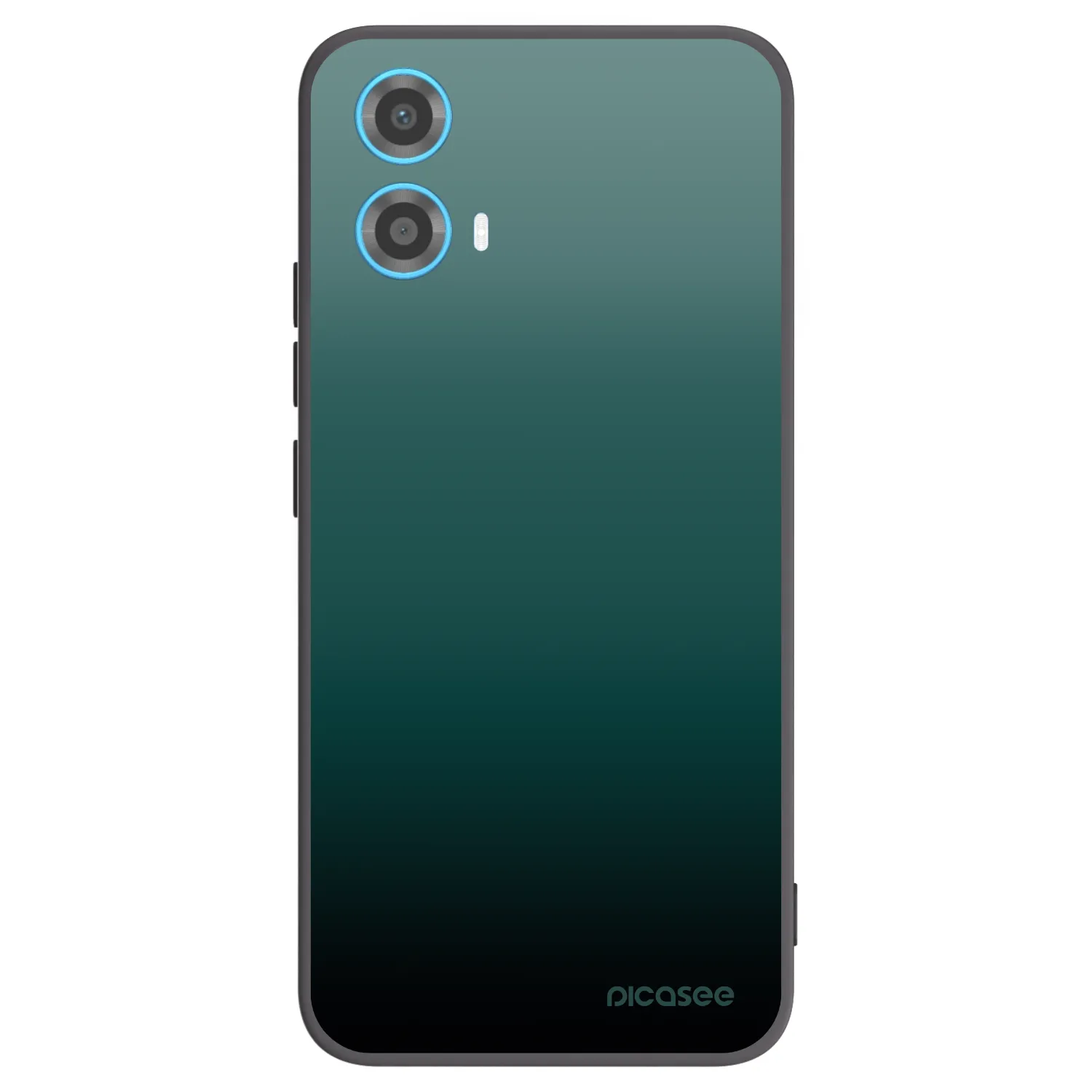 Picasee Motorola Moto G34 5G Hülle - Schwarzes Silikon - Verdant Fade